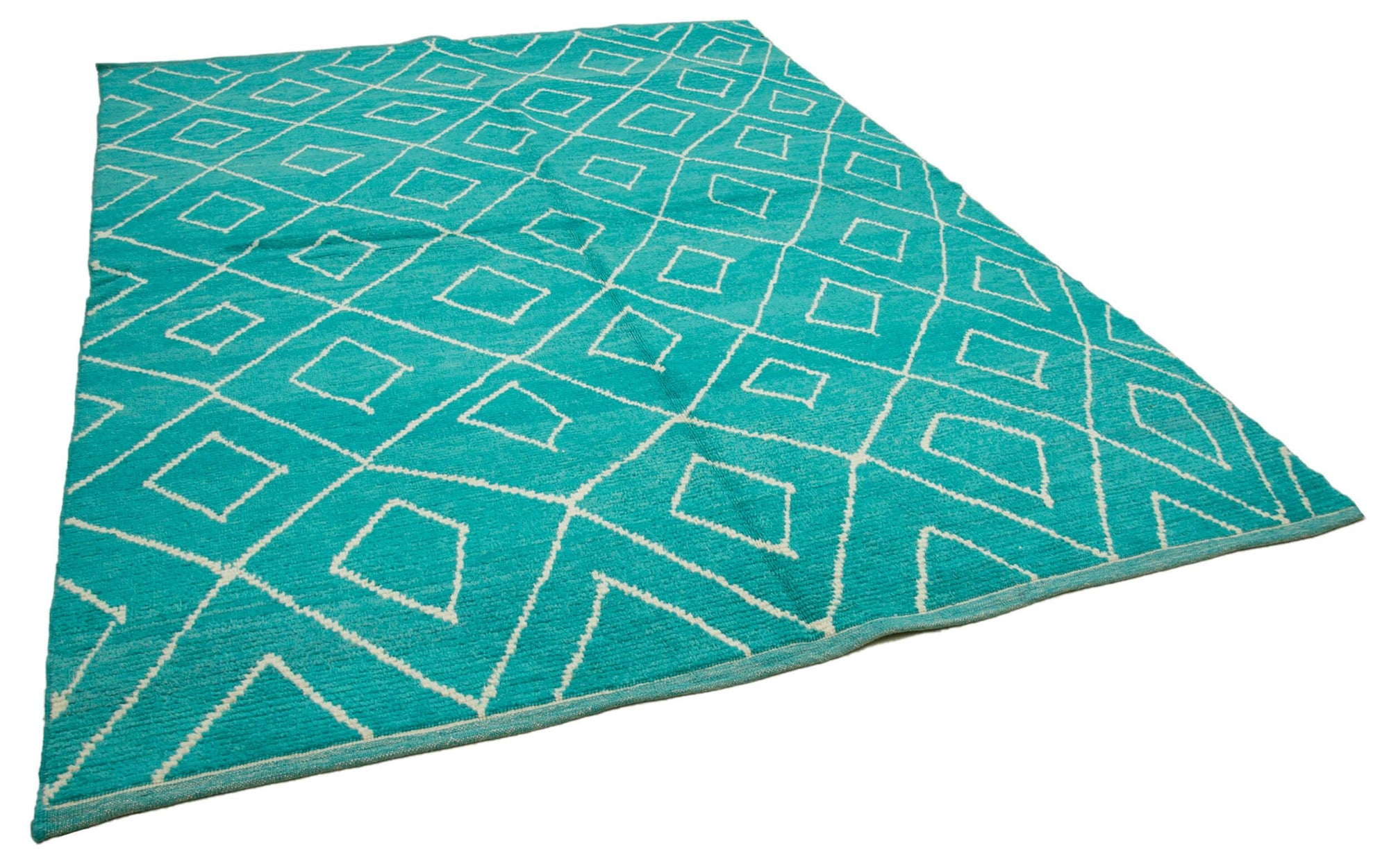 8 x 10 Turquoise Moroccan Rug - 4005