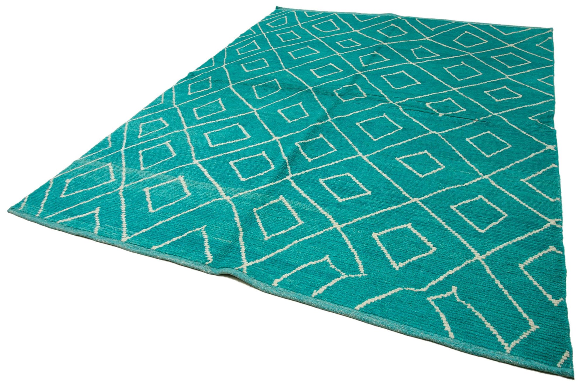 8 x 10 Turquoise Moroccan Rug - 4005