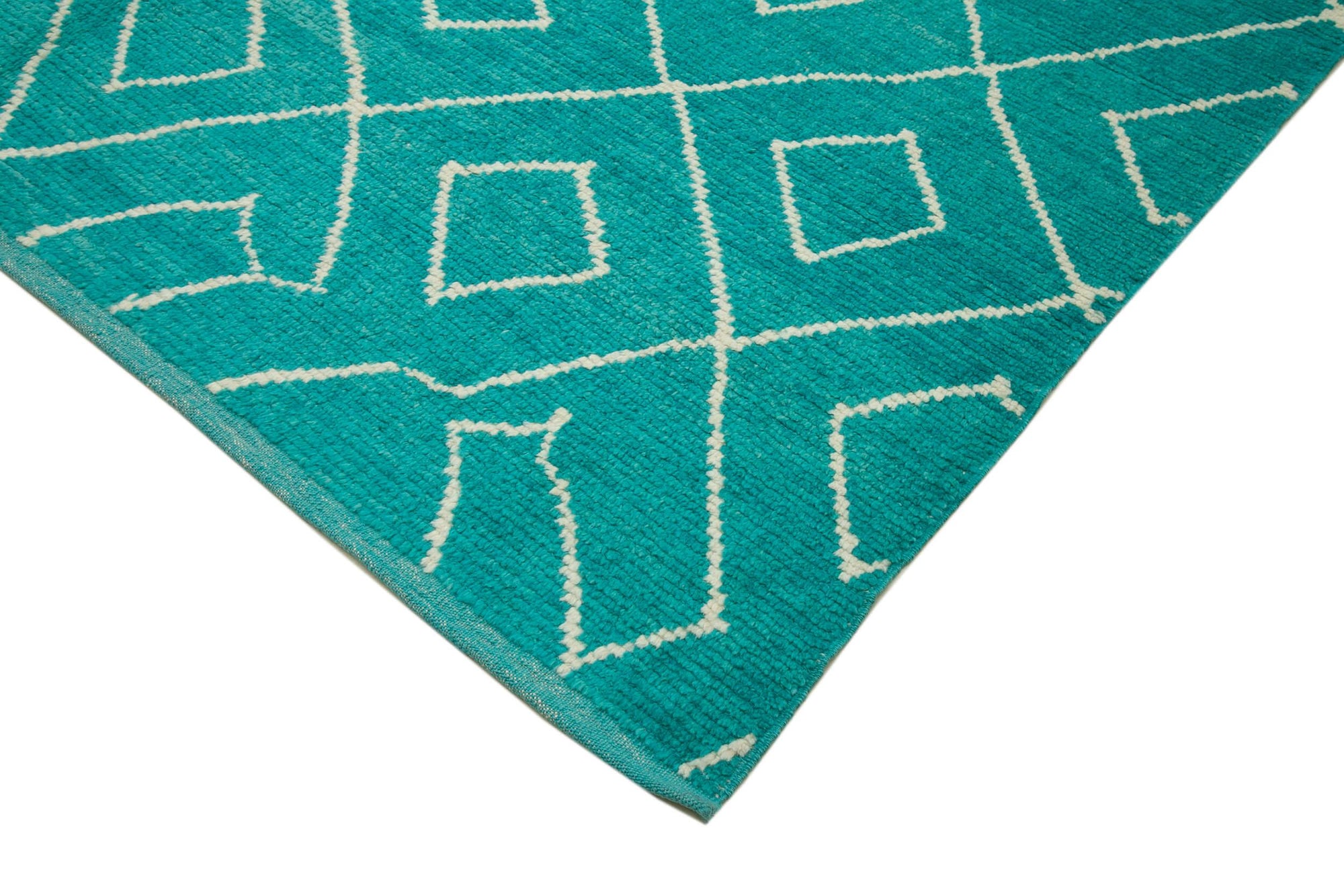 8 x 10 Turquoise Moroccan Rug - 4005