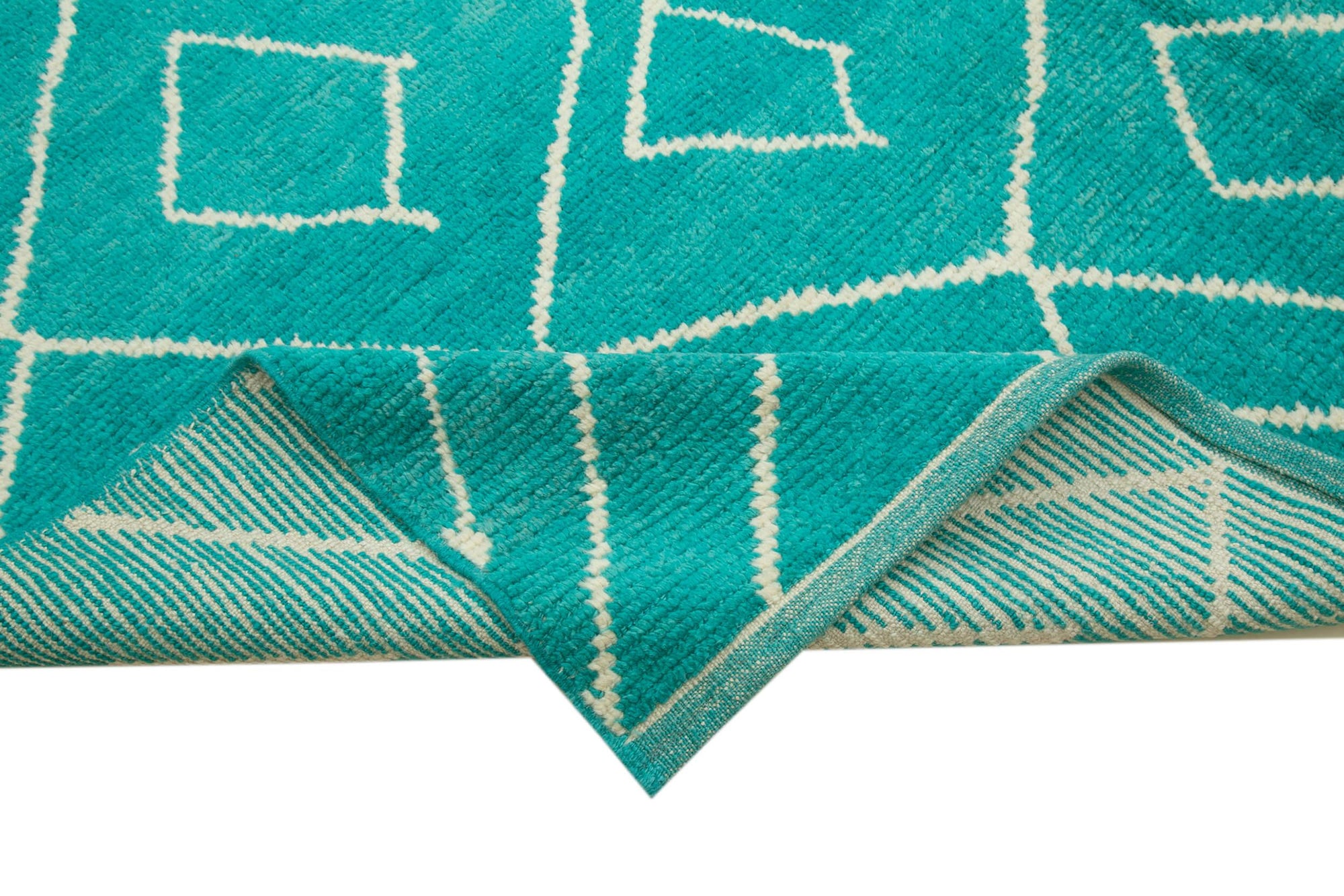 8 x 10 Turquoise Moroccan Rug - 4005