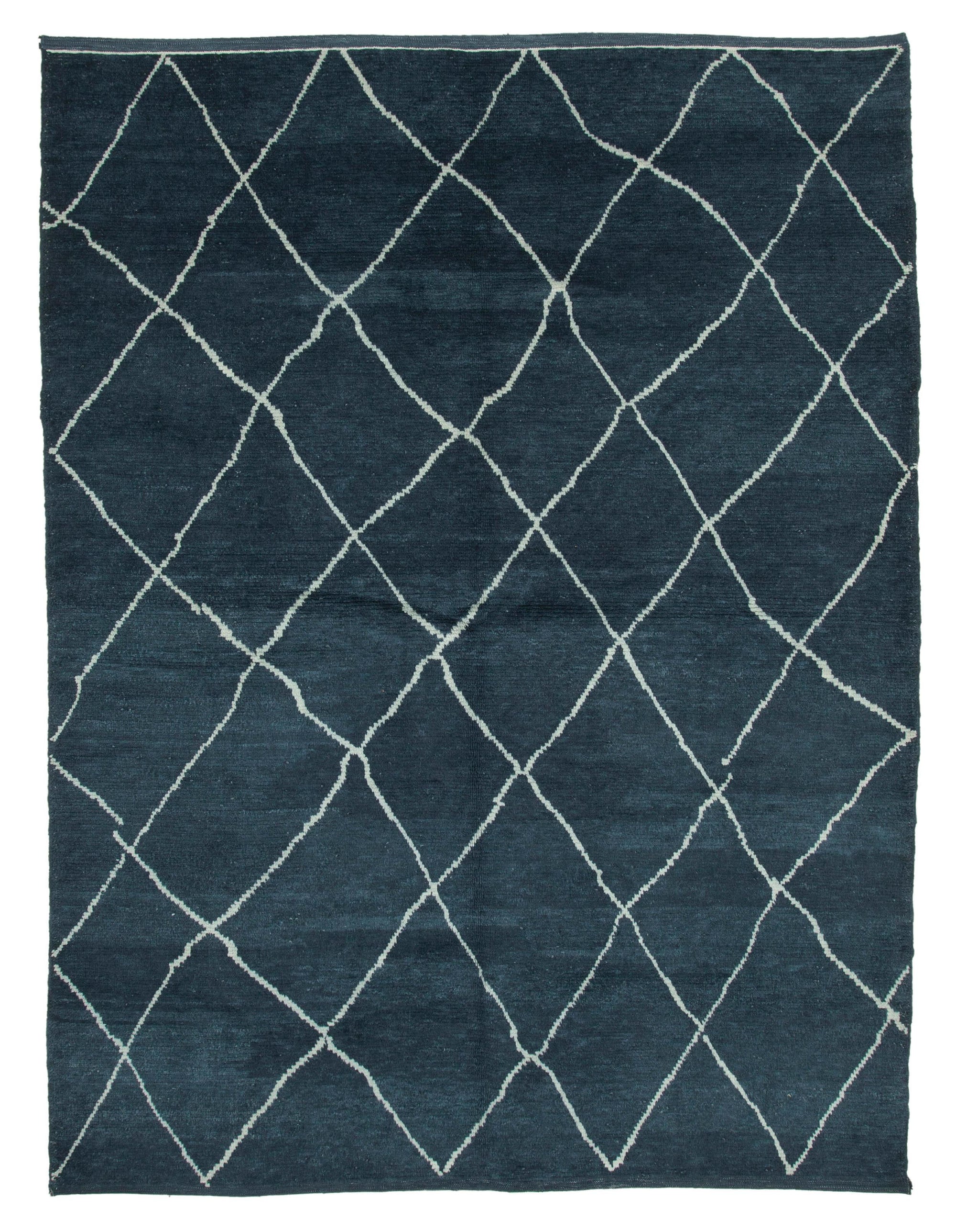 8 x 10 Blue Moroccan Rug - 4004