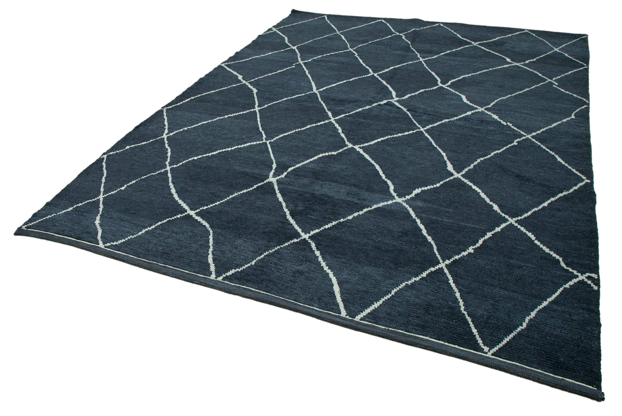 8 x 10 Blue Moroccan Rug - 4004