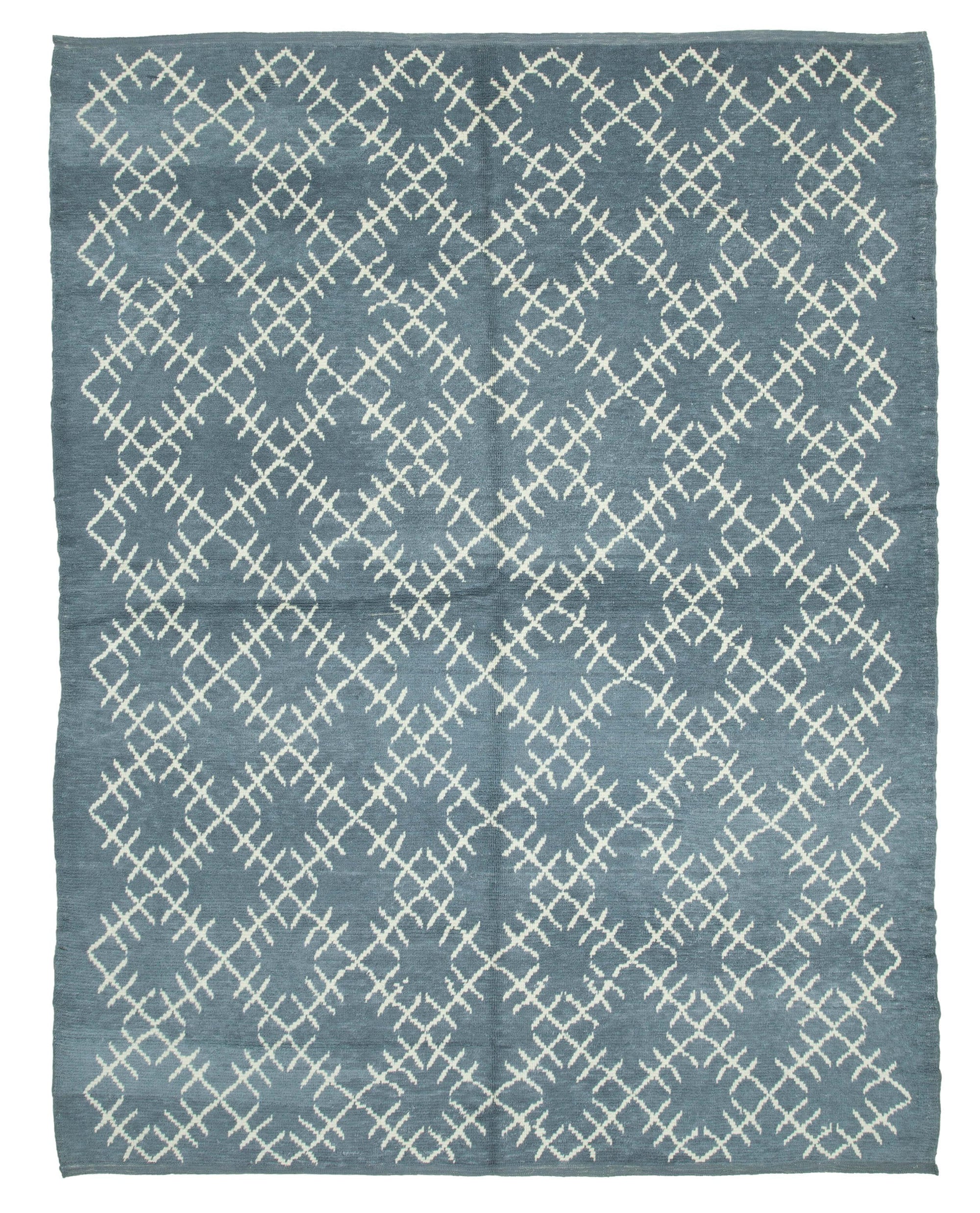 9 x 12 Blue Moroccan Rug - 4001