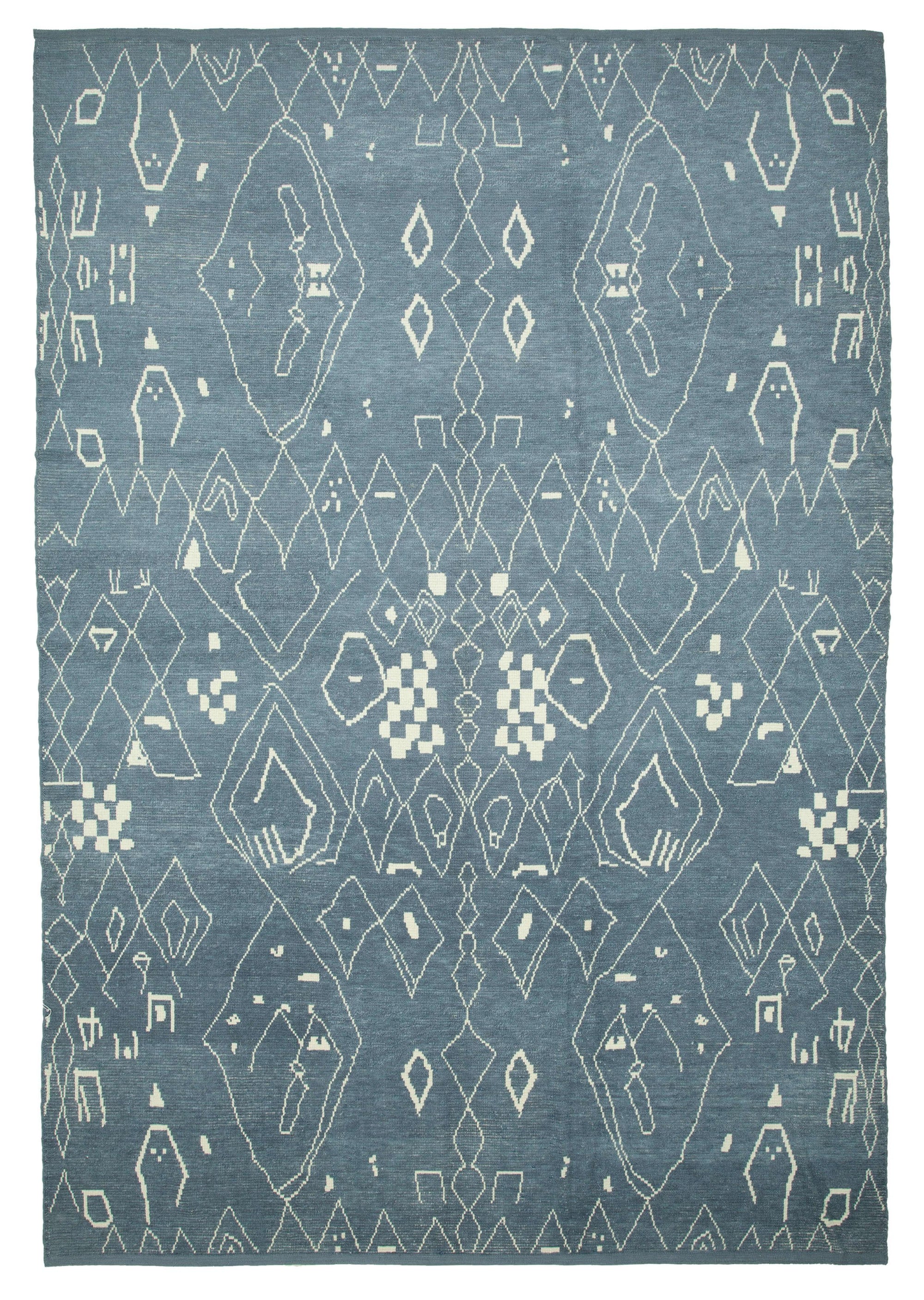 10 x 14 Grey Moroccan Rug - 3999