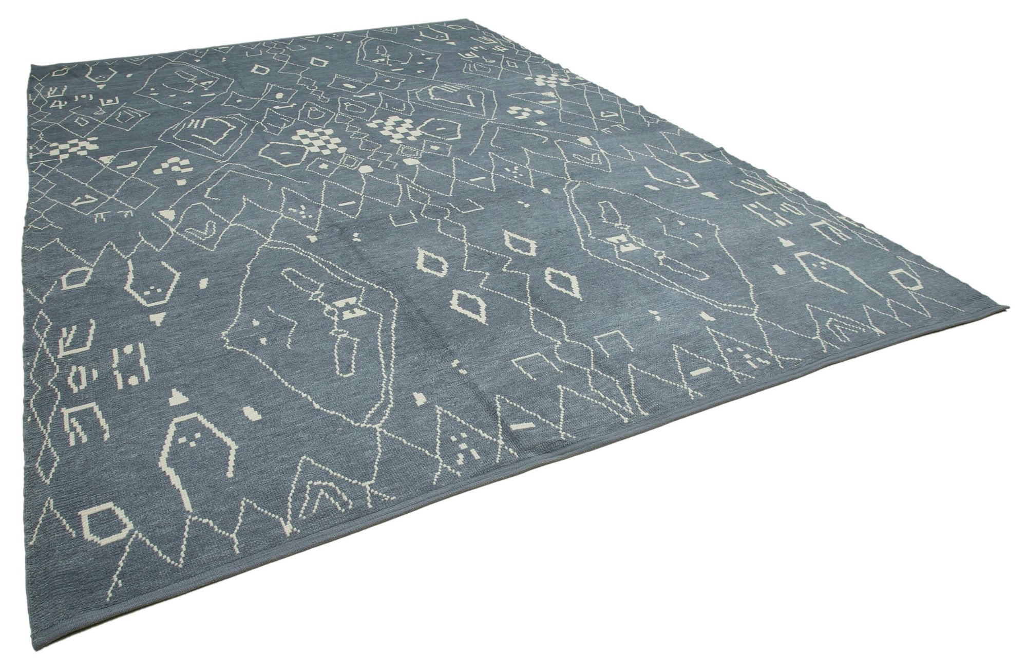 10 x 14 Grey Moroccan Rug - 3999