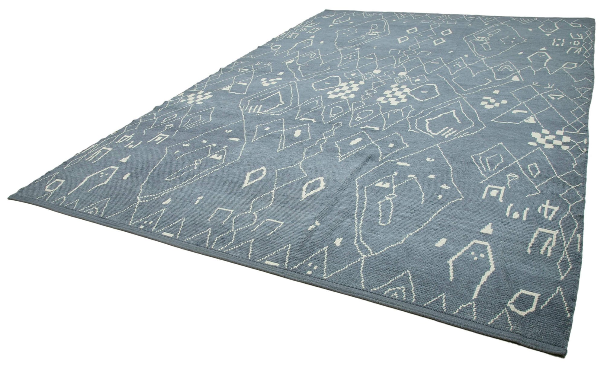 10 x 14 Grey Moroccan Rug - 3999