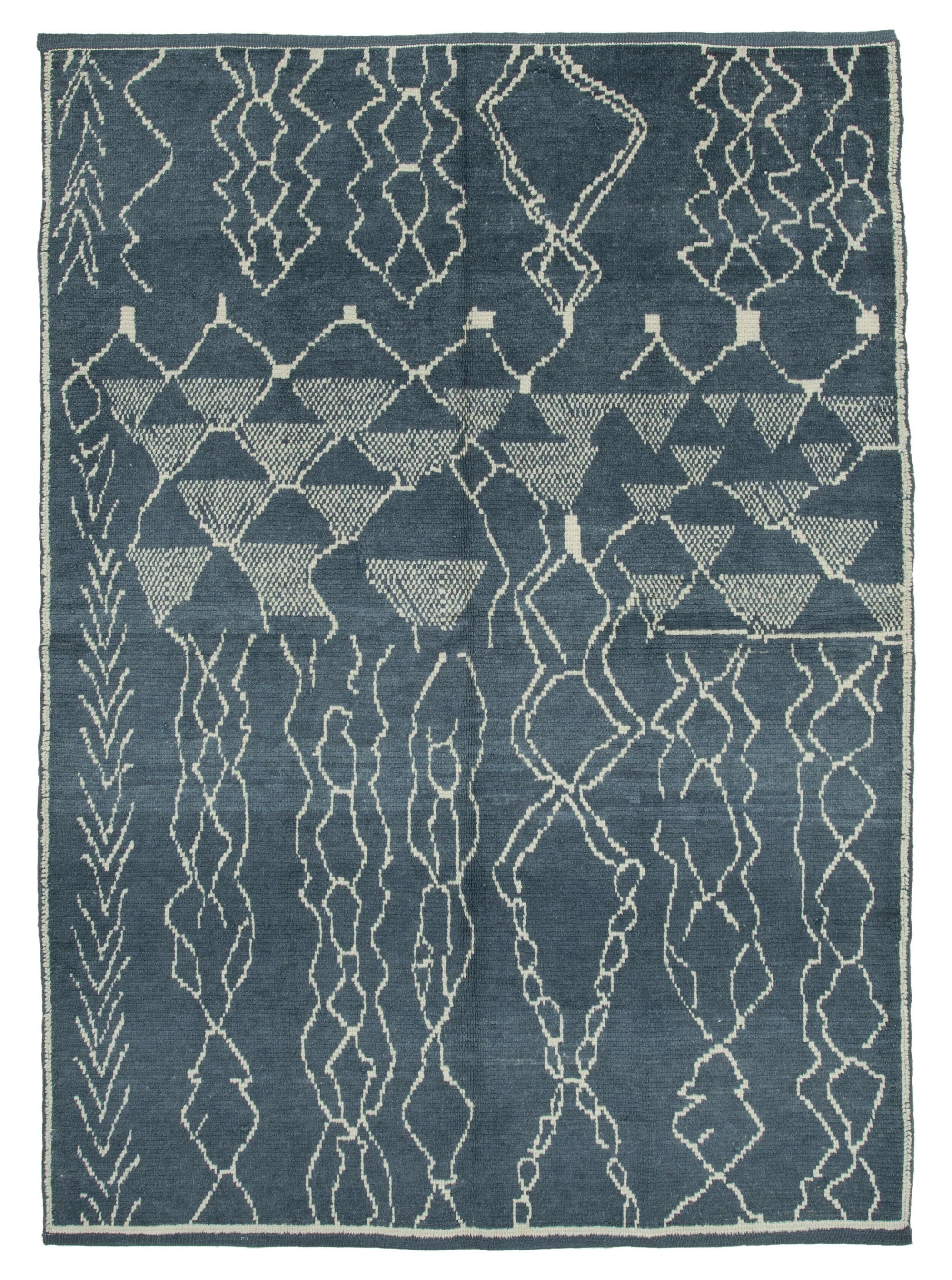 6 x 9 Grey Moroccan Rug - 3991