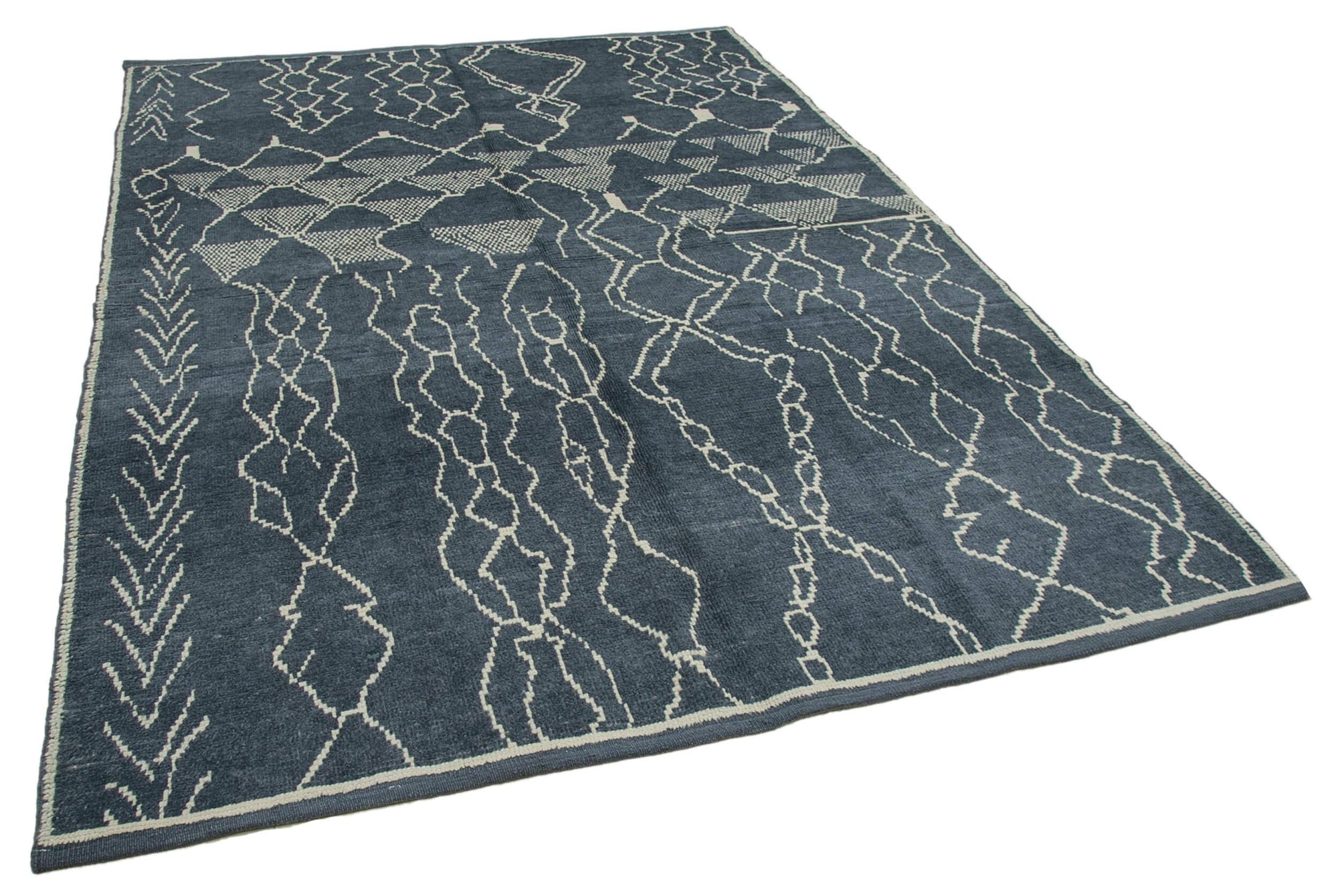 6 x 9 Grey Moroccan Rug - 3991