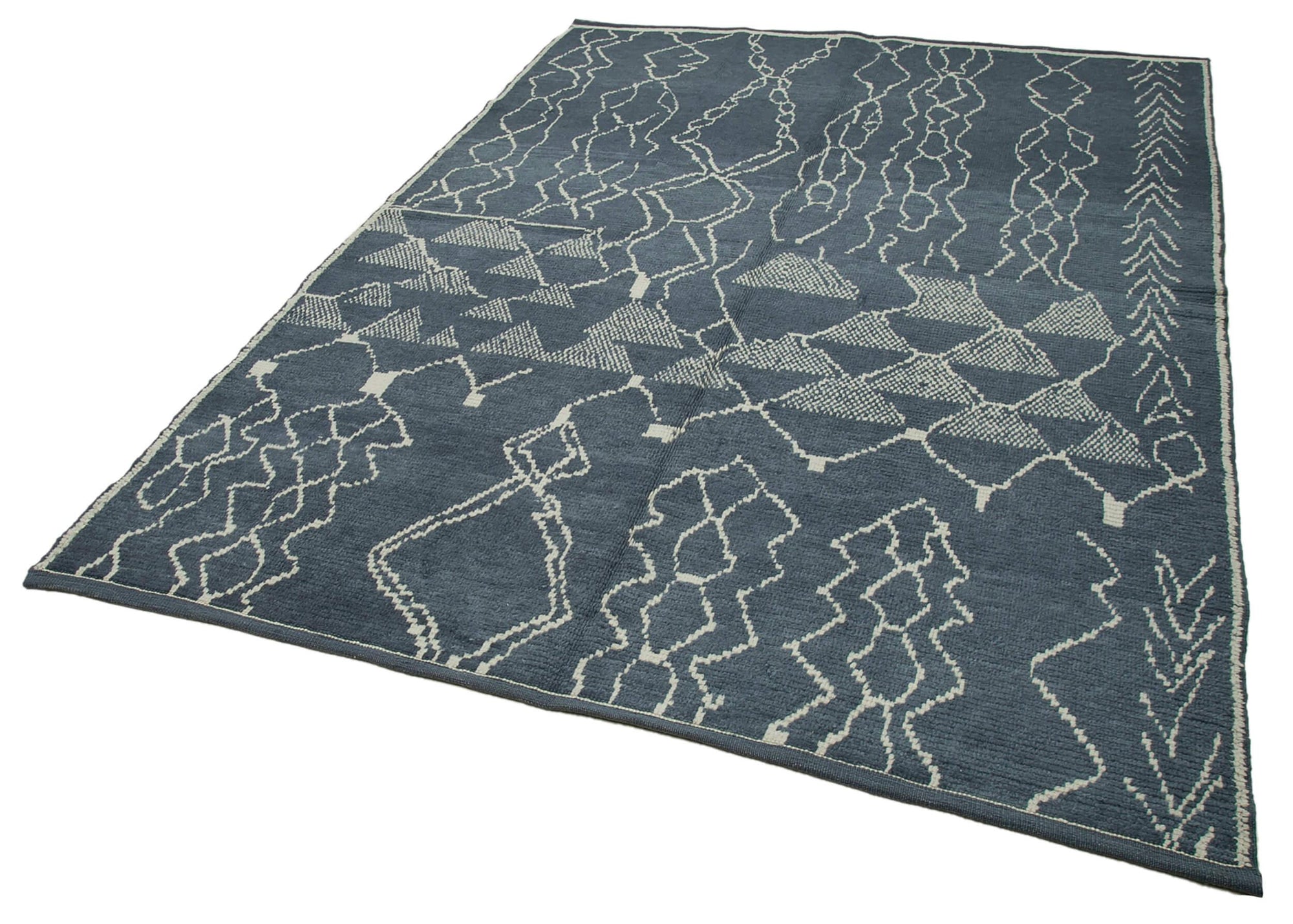 6 x 9 Grey Moroccan Rug - 3991