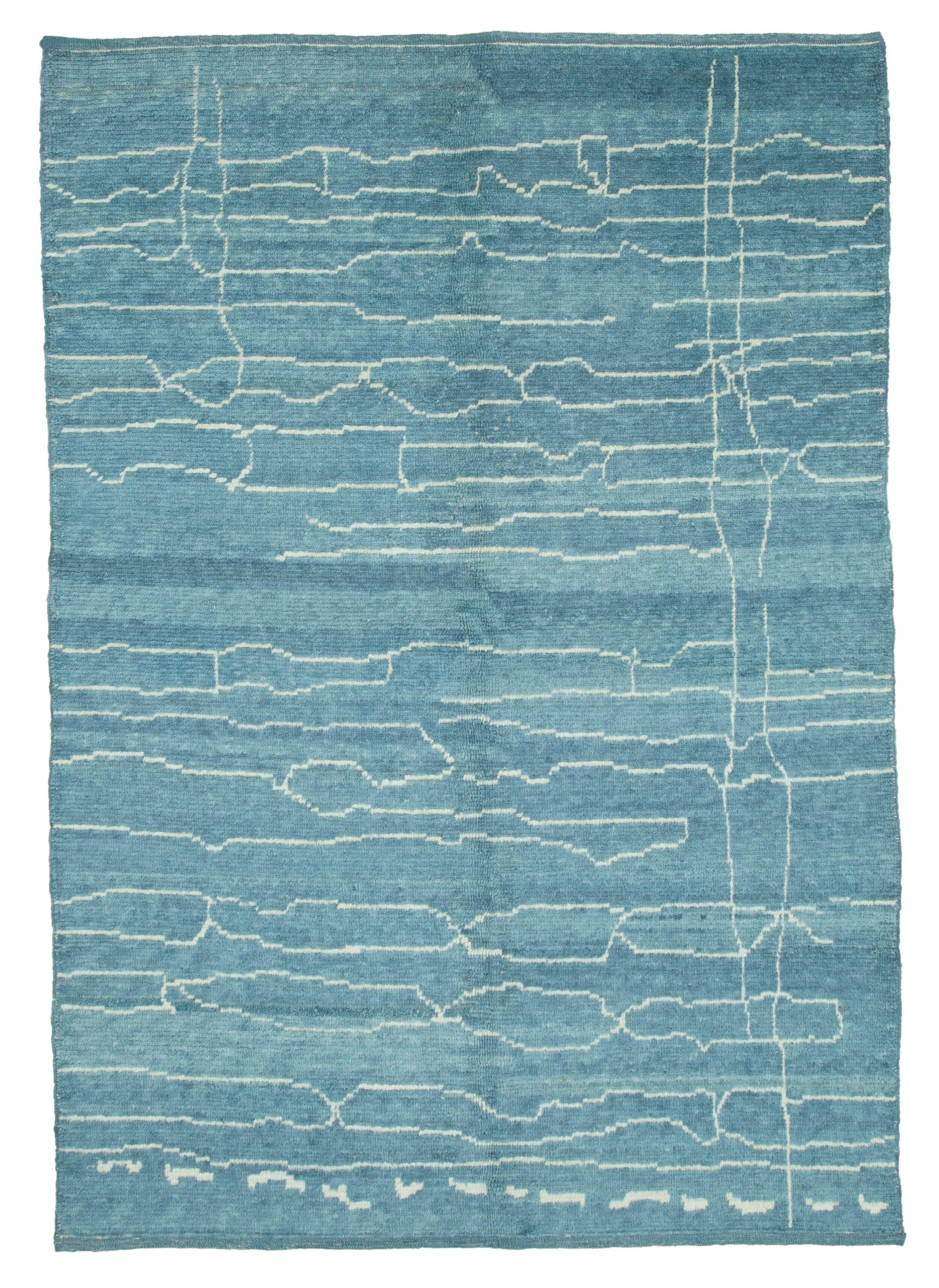 6 x 9 Blue Moroccan Rug - 3990