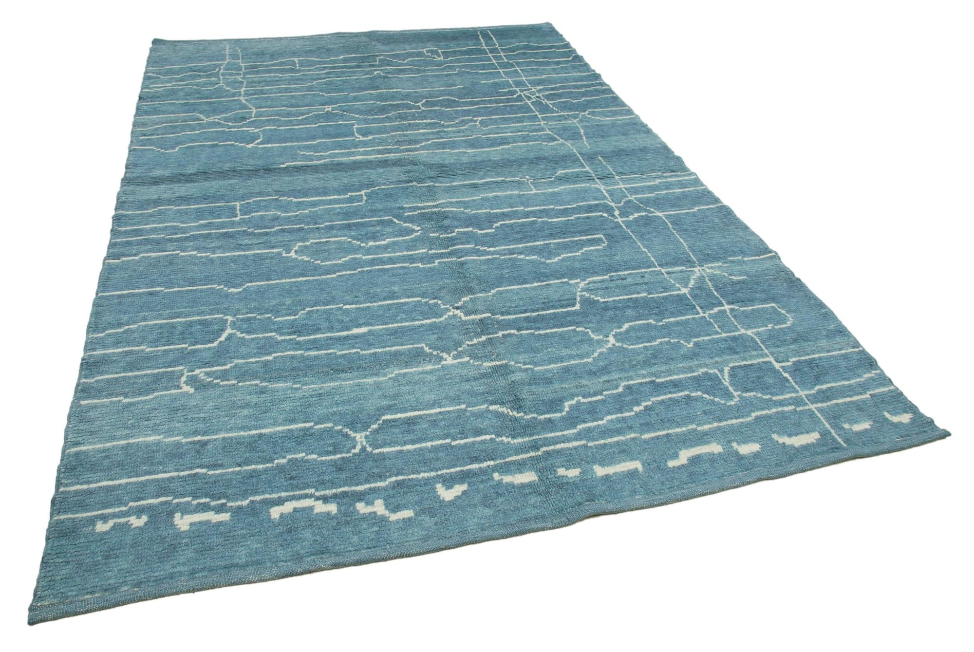 6 x 9 Blue Moroccan Rug - 3990