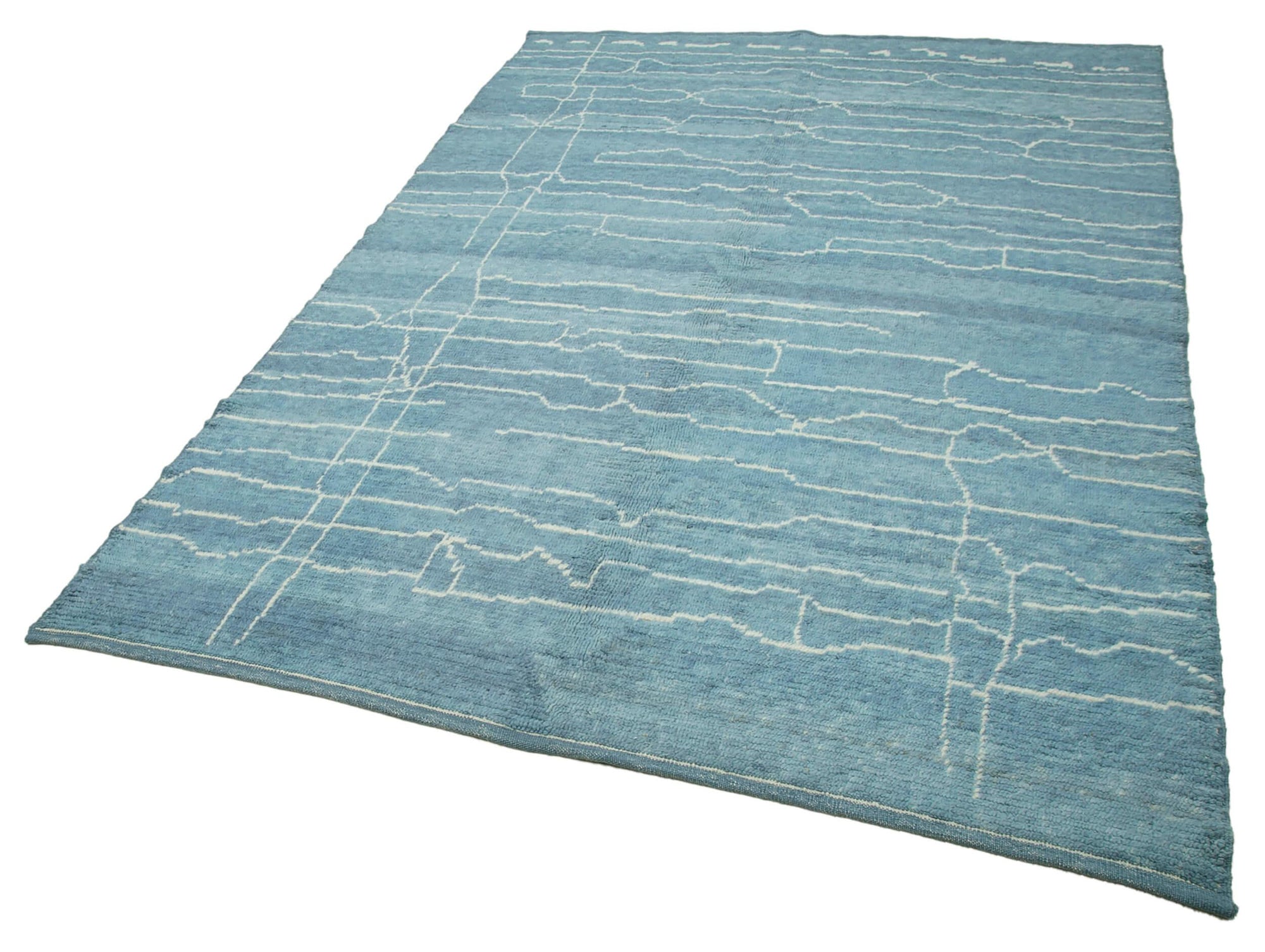 6 x 9 Blue Moroccan Rug - 3990