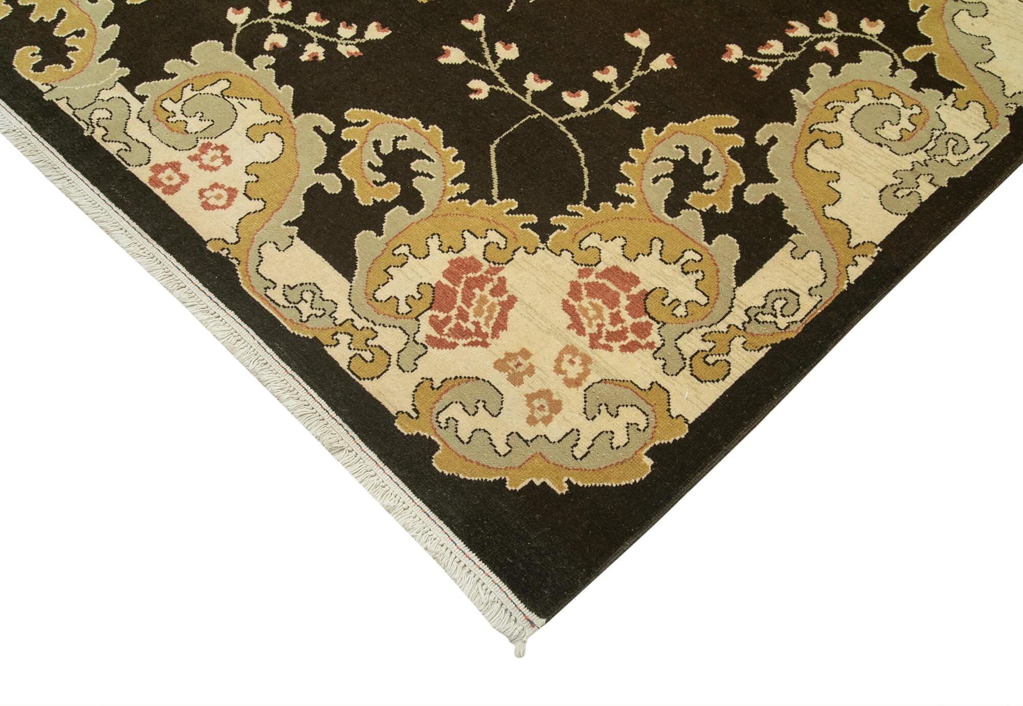 9 x 13 Beige Oushak Rug - 4022