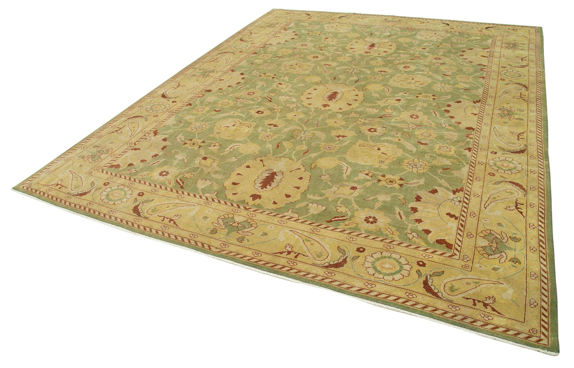 9 x 11 Beige Oushak Rug - 4023