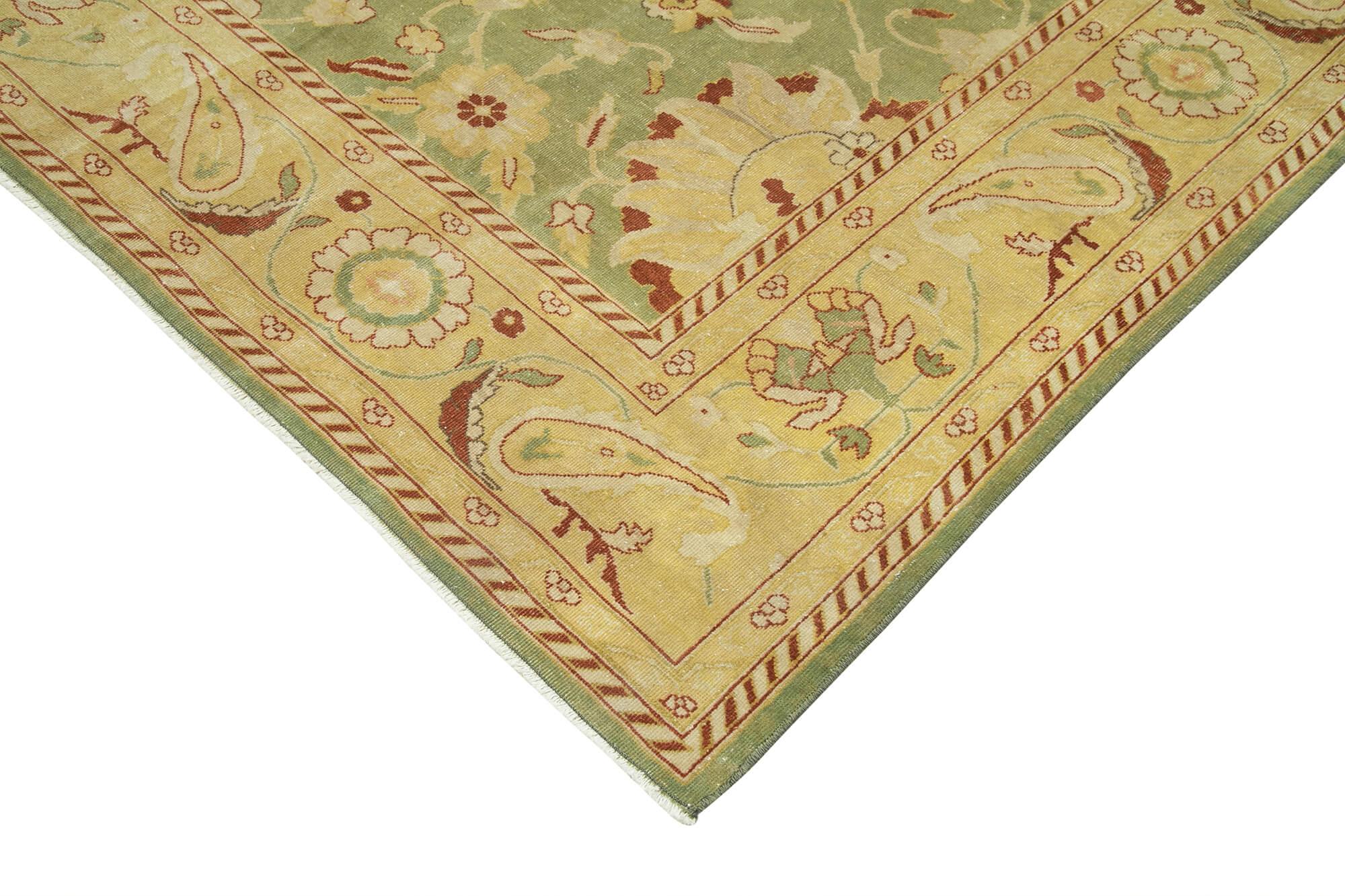 9 x 11 Beige Oushak Rug - 4023