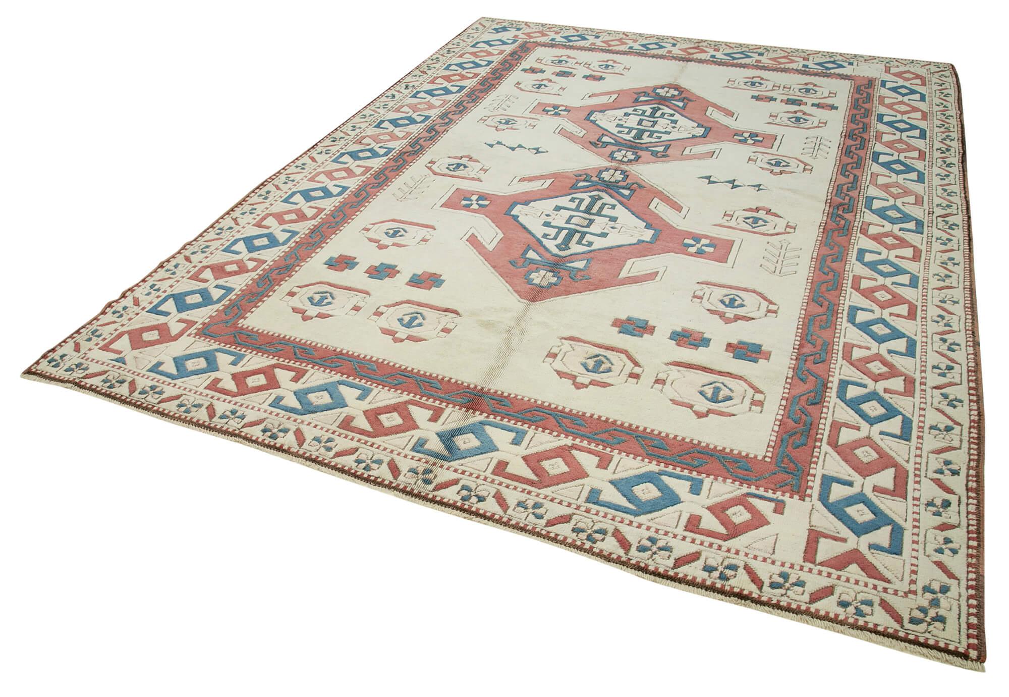 8 x 11 Beige Oushak Rug - 4026