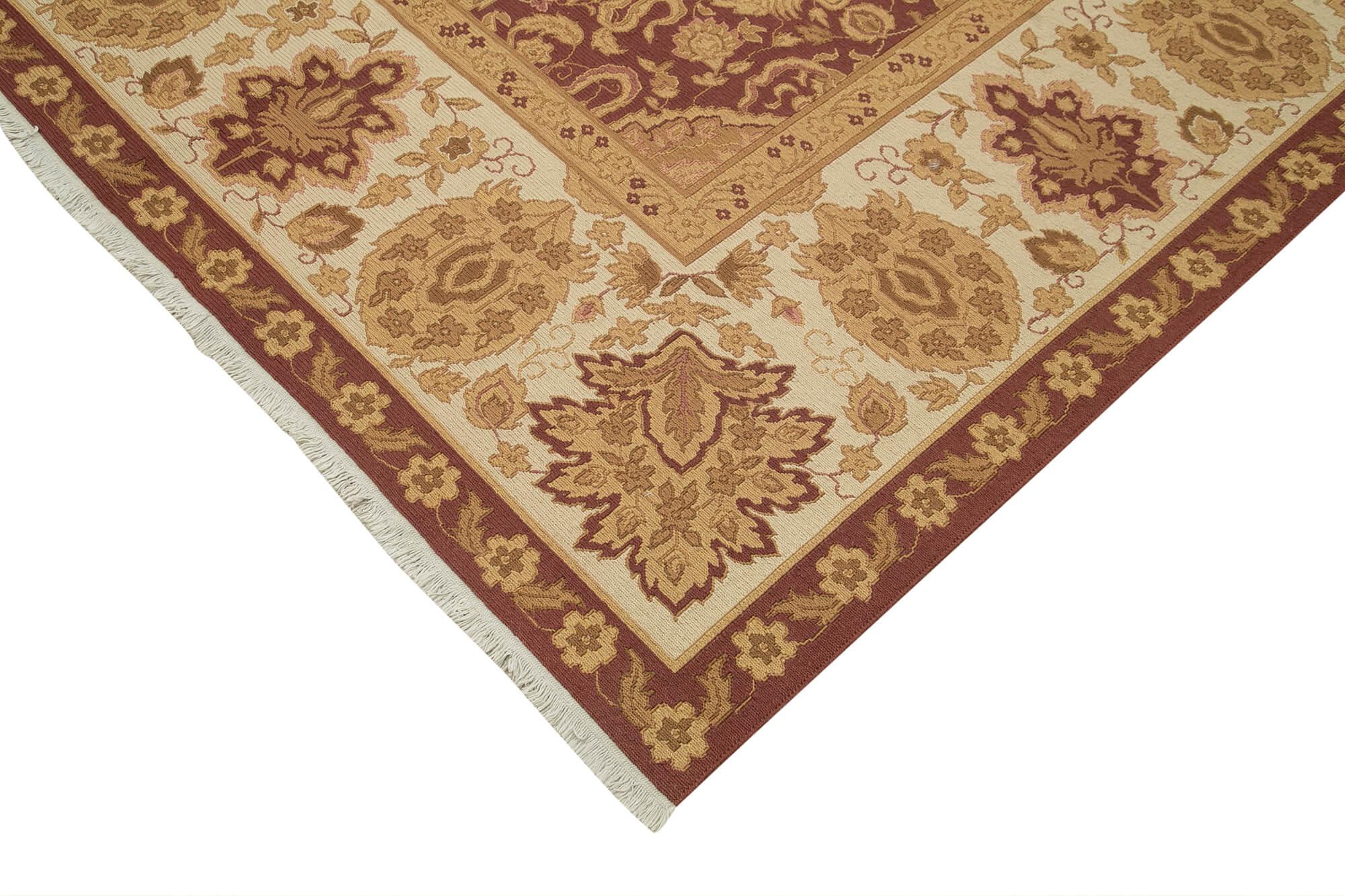 9 x 13 Beige Oushak Rug - 4029