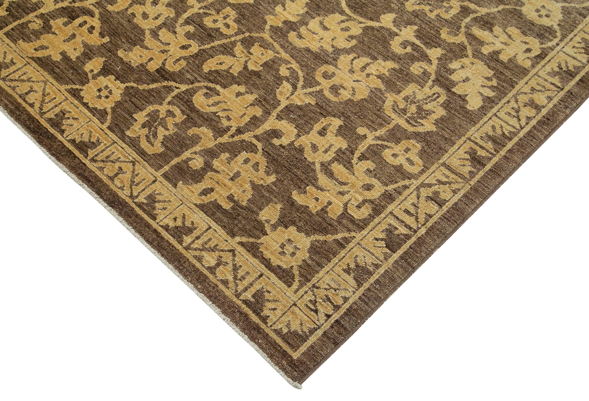 9 x 11 Brown Oushak Rug - 4030