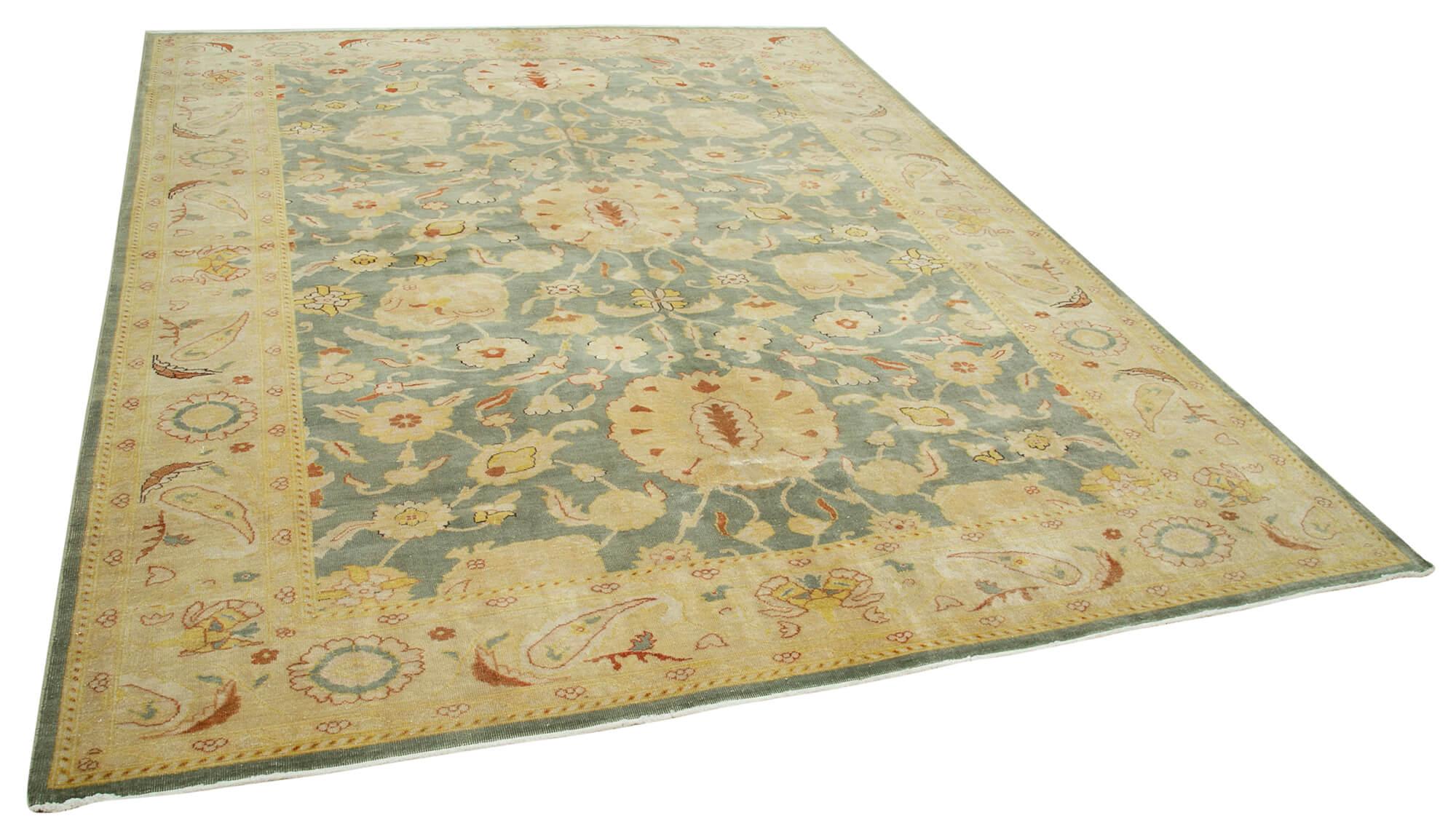 8 x 10 Beige Oushak Rug - 4032