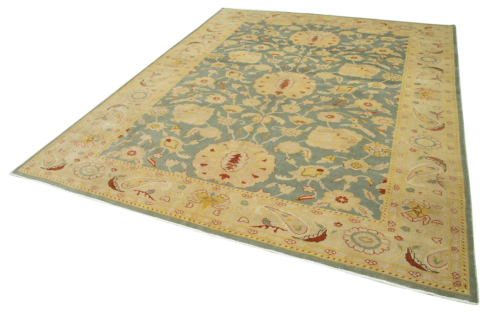 8 x 10 Beige Oushak Rug - 4032