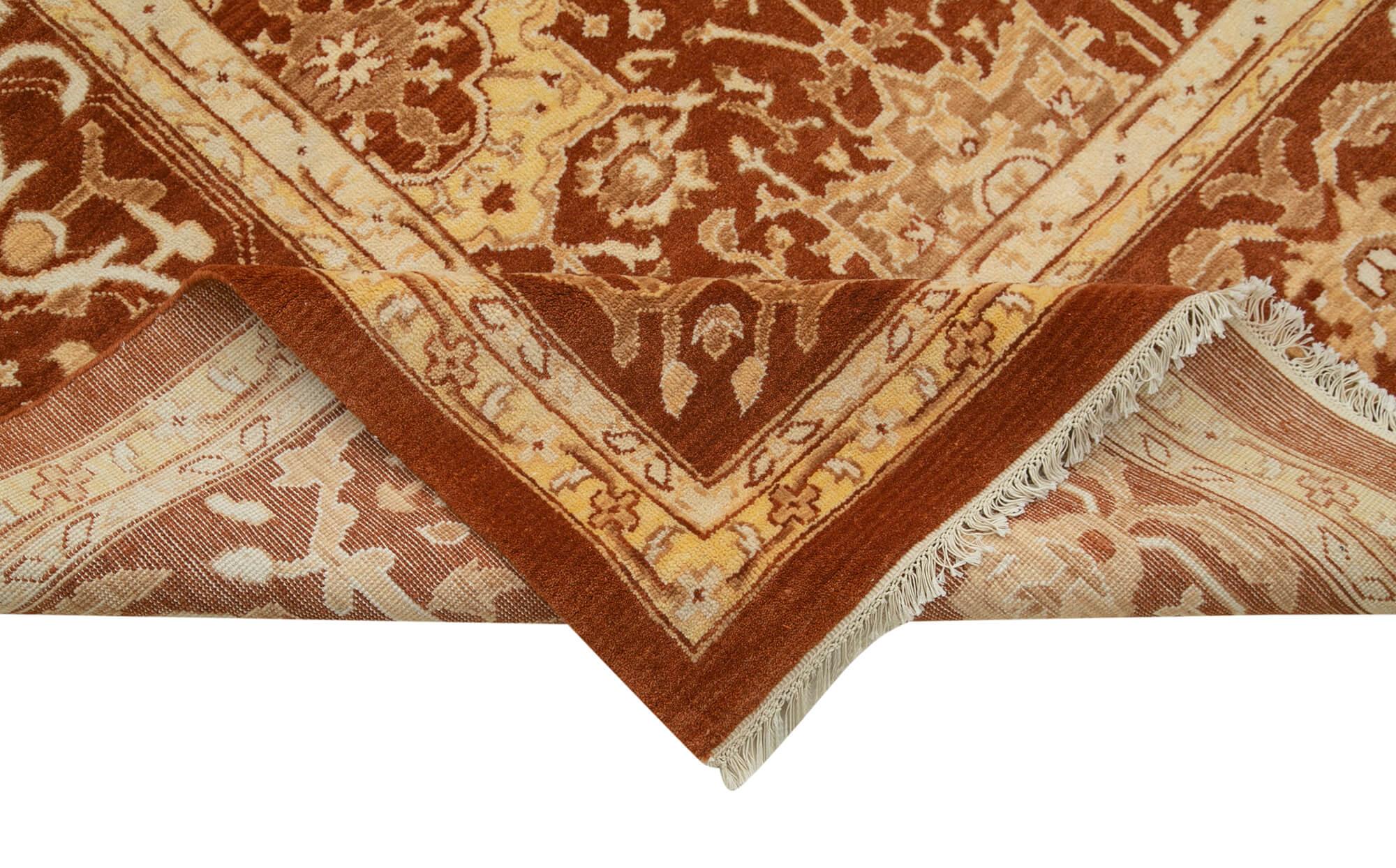 10 x 13 Red Oushak Rug - 4036