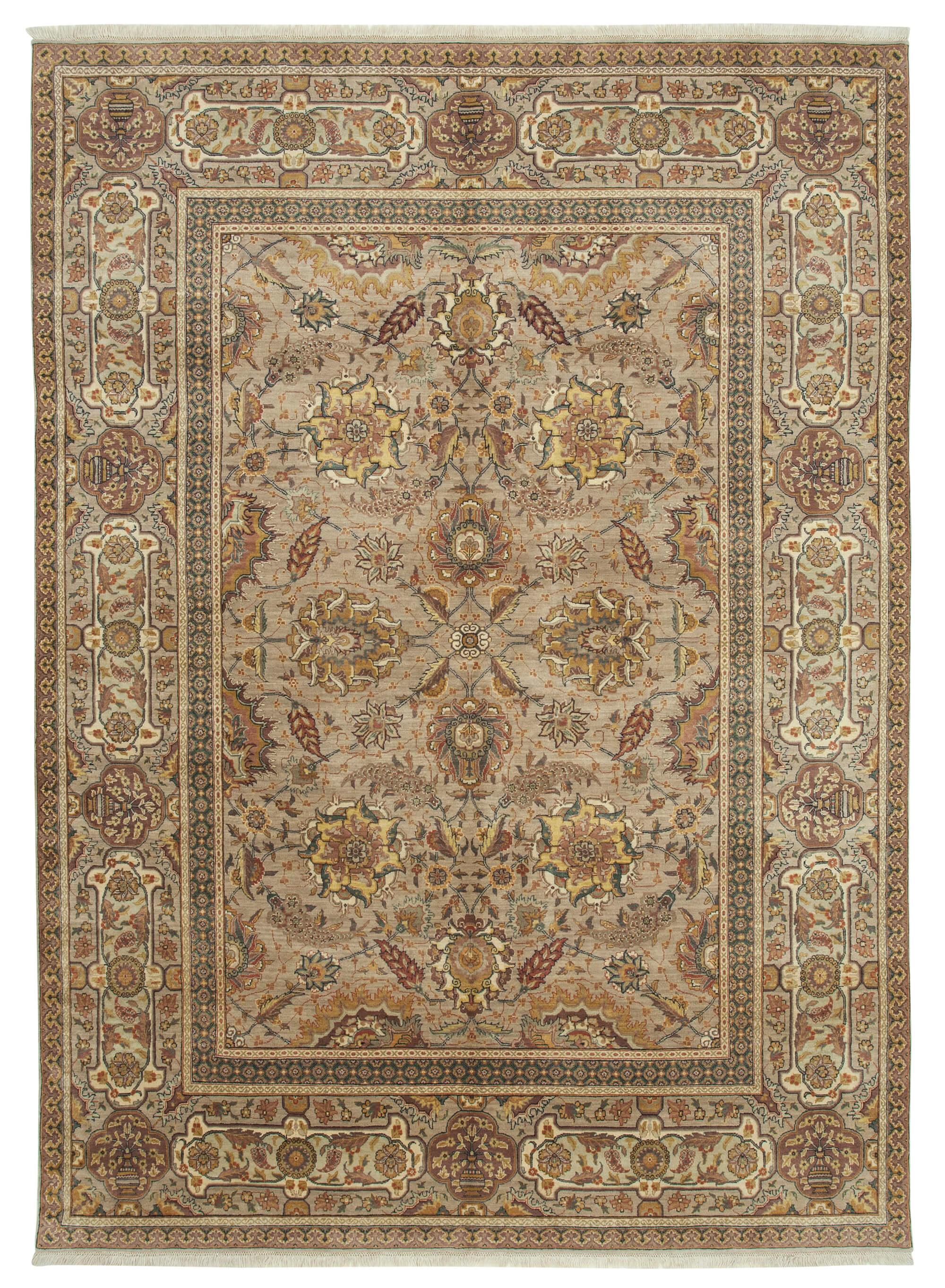 8 x 11 Brown Oushak Rug - 4037