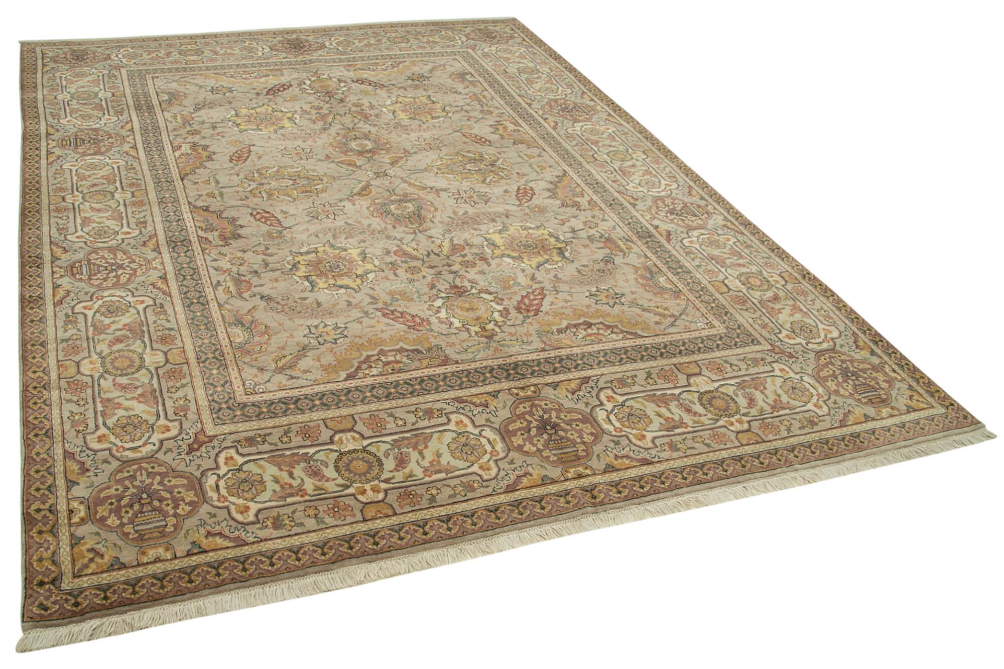 8 x 11 Brown Oushak Rug - 4037