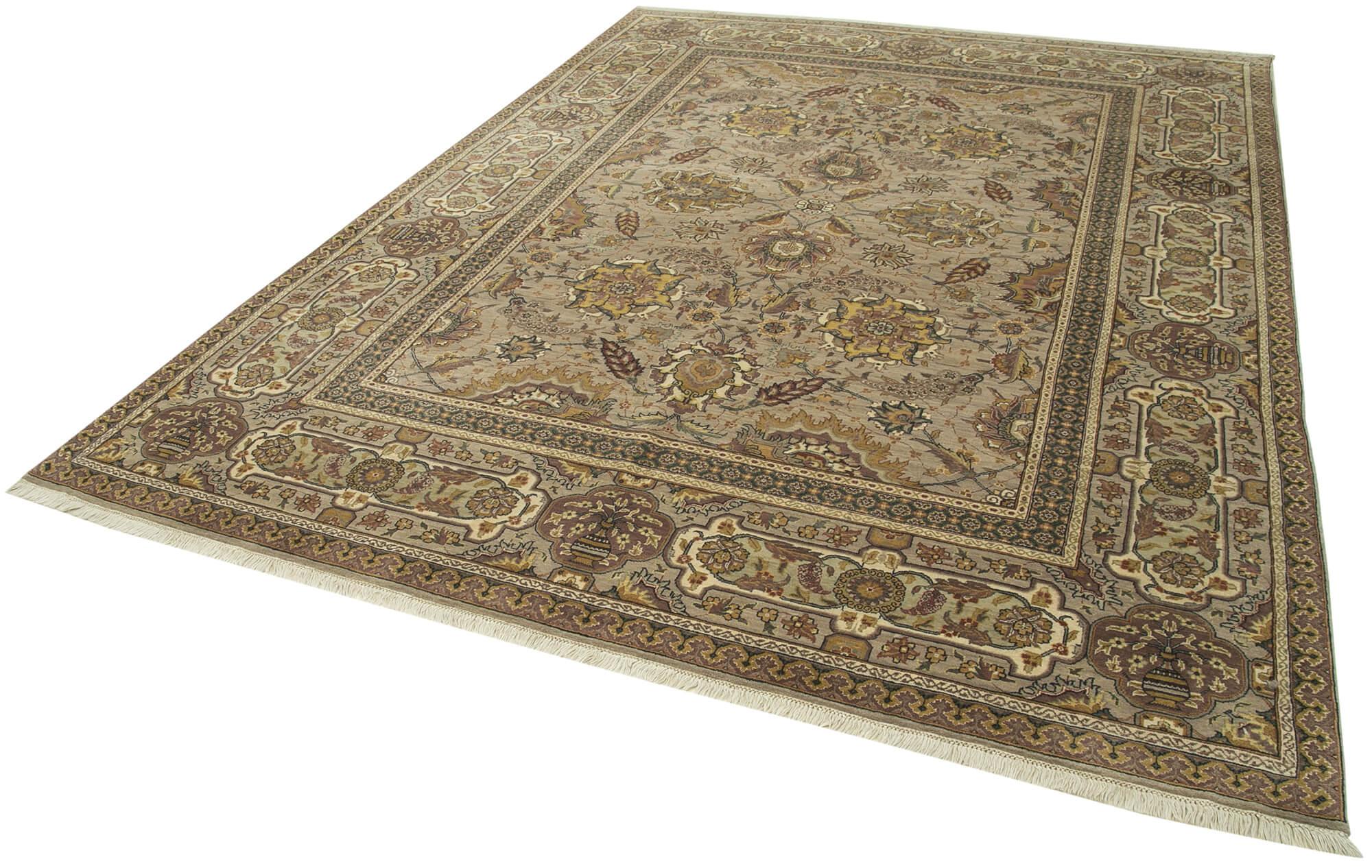 8 x 11 Brown Oushak Rug - 4037