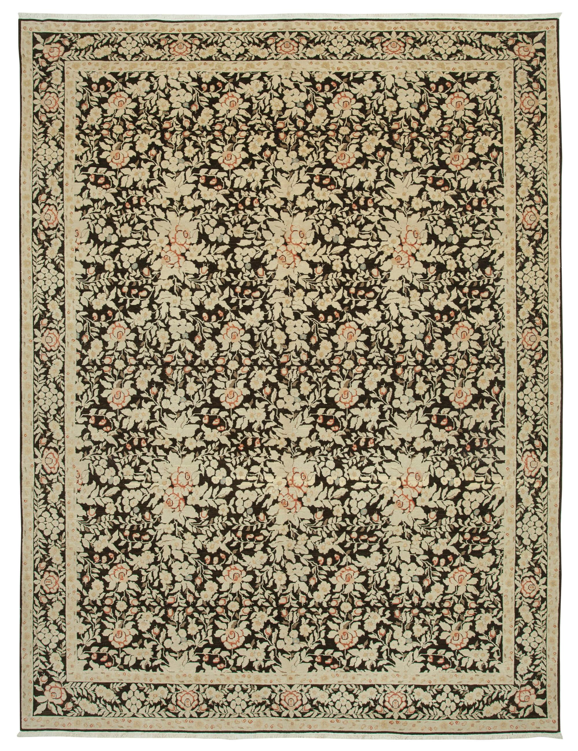 9 x 12 Beige Oushak Rug - 4038