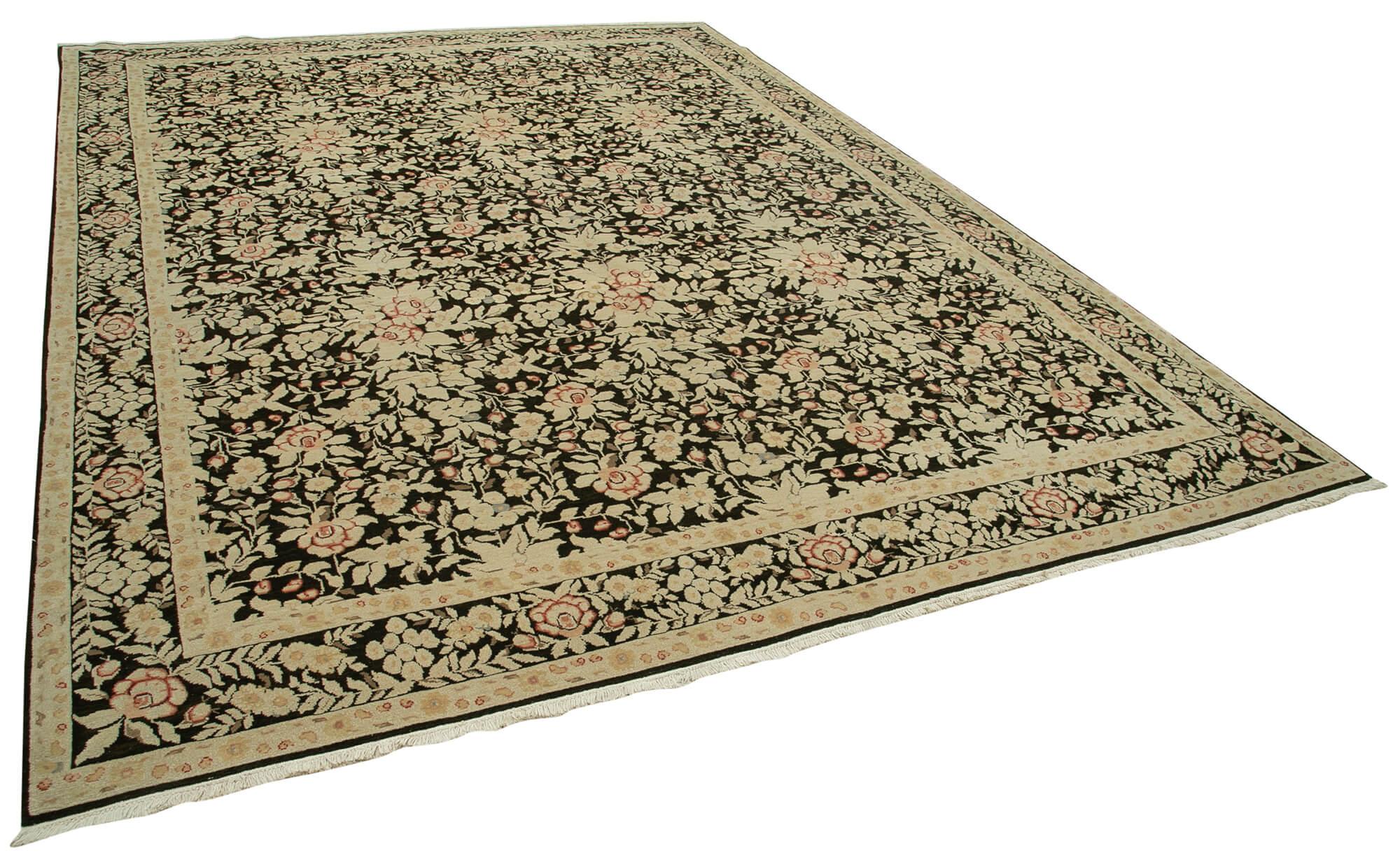 9 x 12 Beige Oushak Rug - 4038