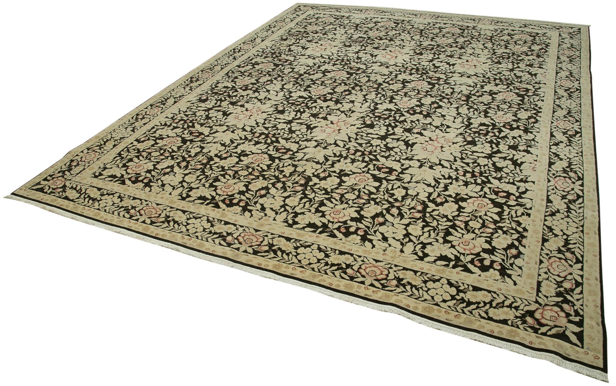 9 x 12 Beige Oushak Rug - 4038