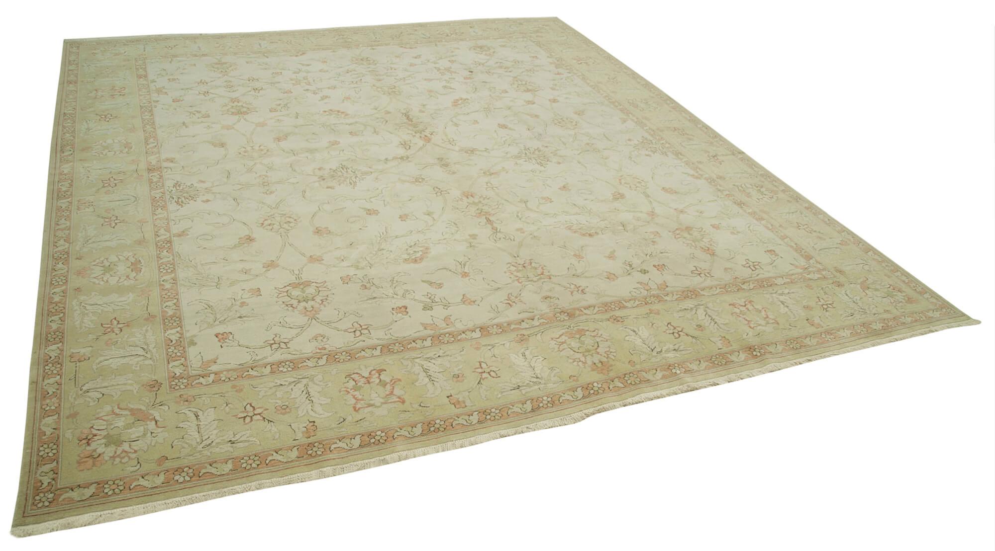 10 x 11 Beige Oushak Rug - 4041