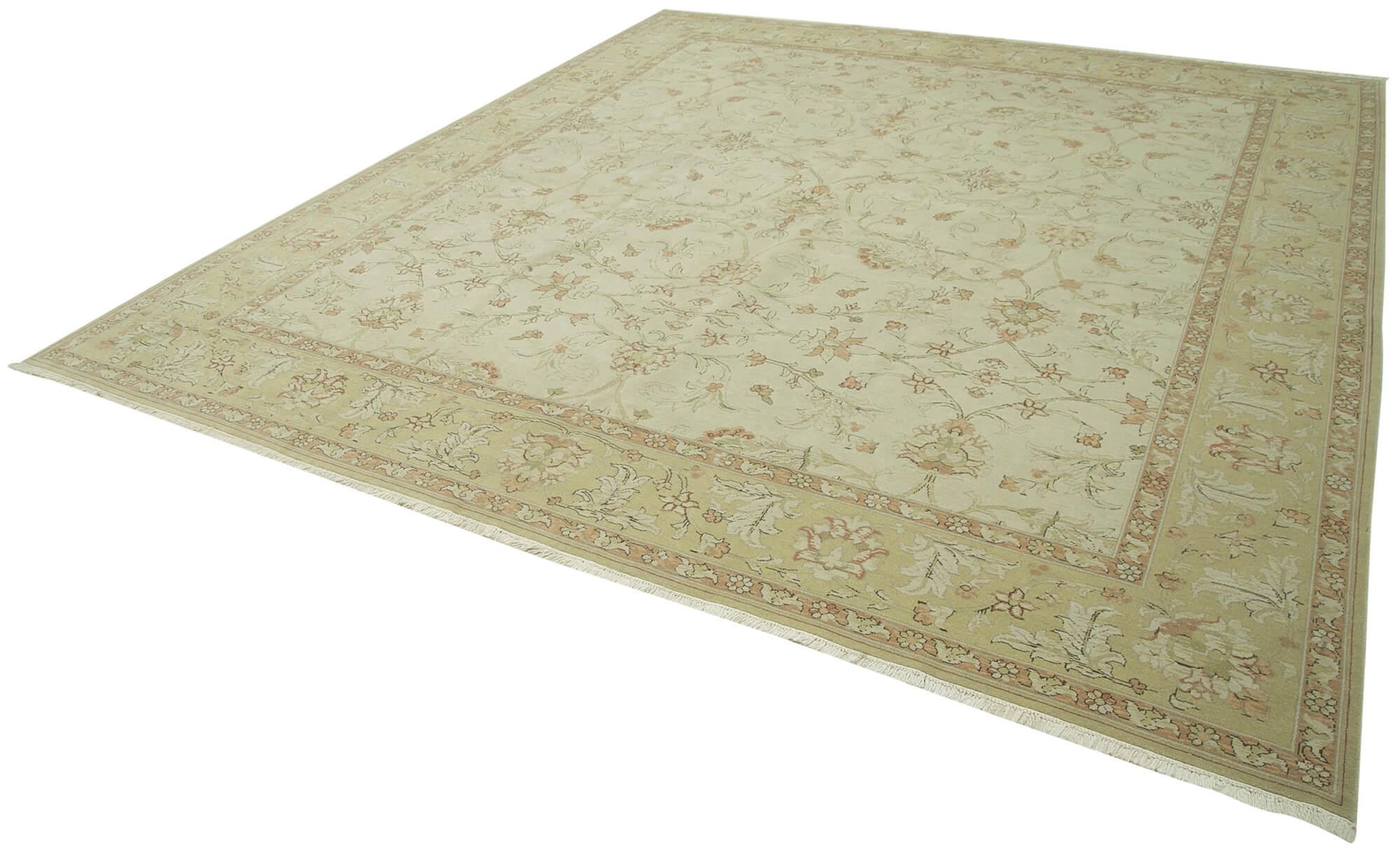 10 x 11 Beige Oushak Rug - 4041