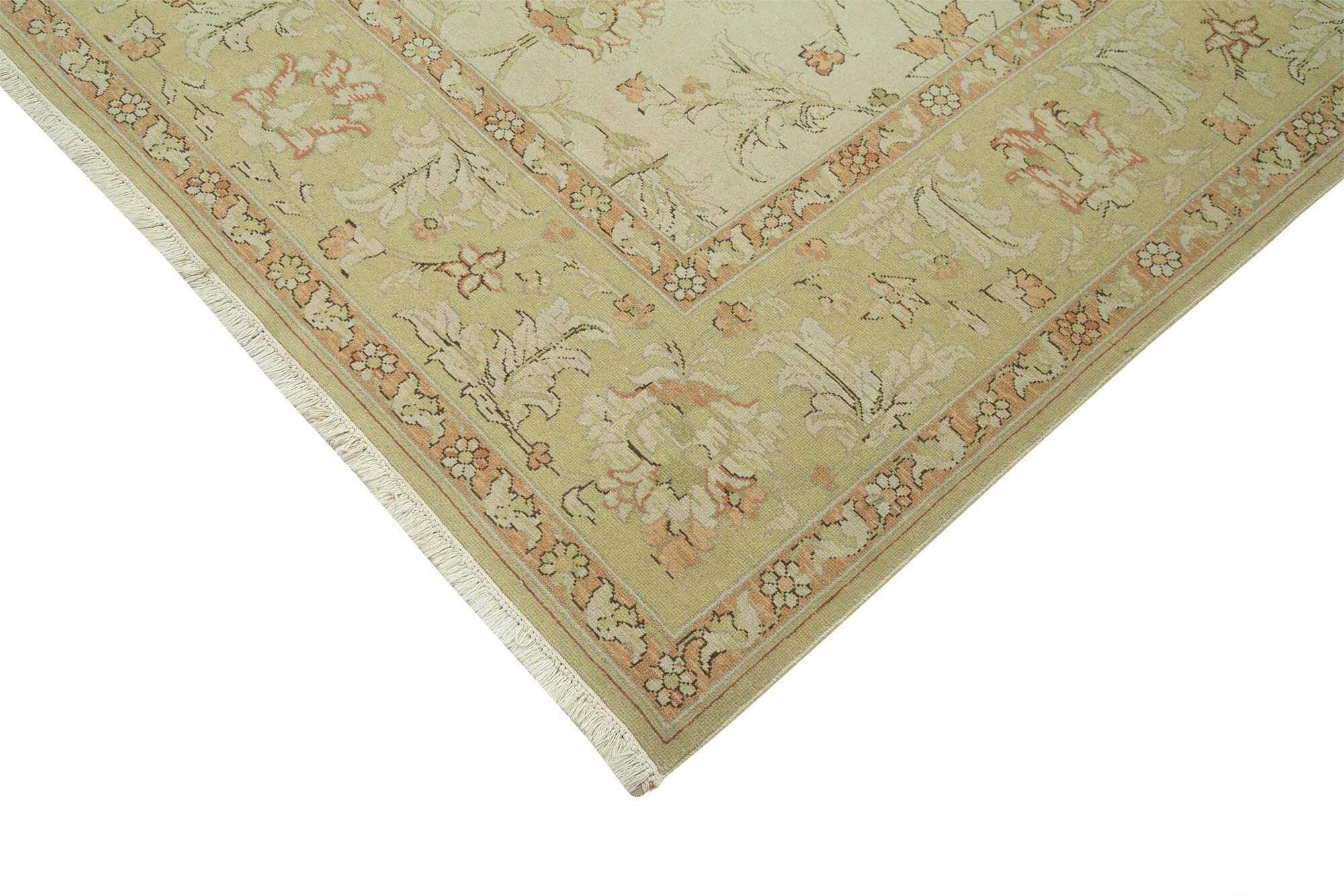 10 x 11 Beige Oushak Rug - 4041