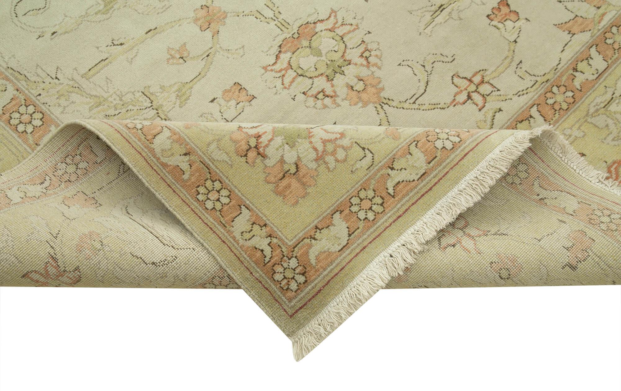 10 x 11 Beige Oushak Rug - 4041