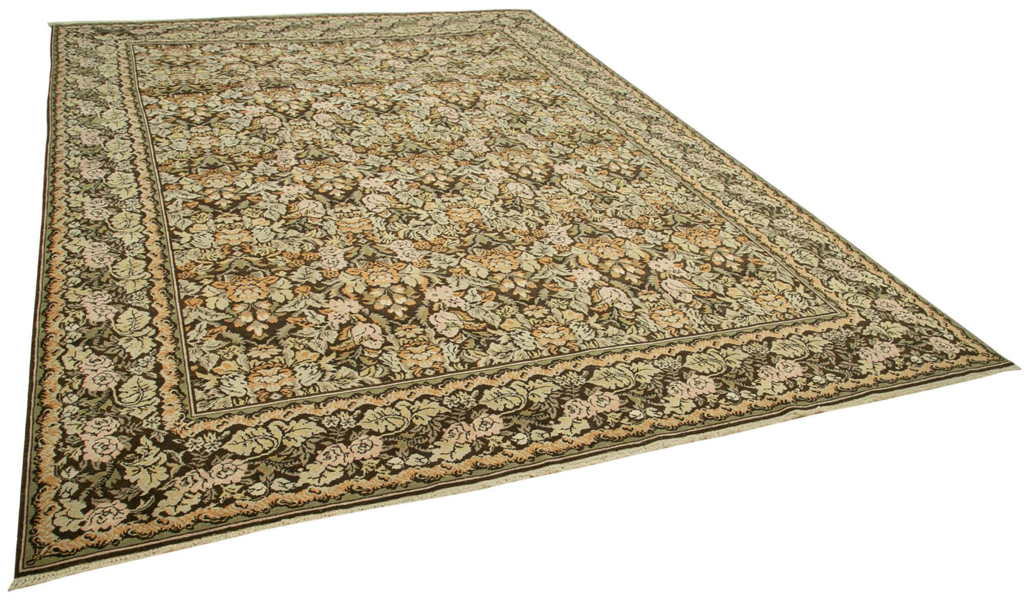 9 x 12 Beige Oushak Rug - 4043