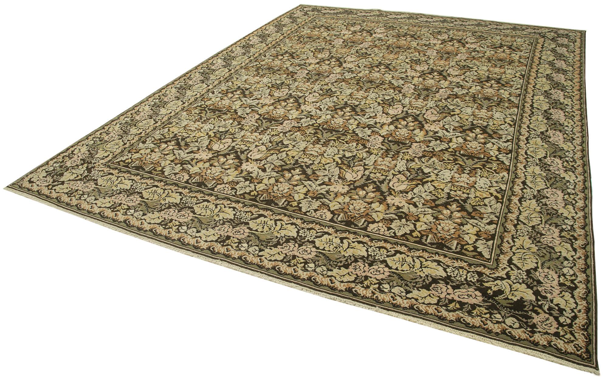 9 x 12 Beige Oushak Rug - 4043