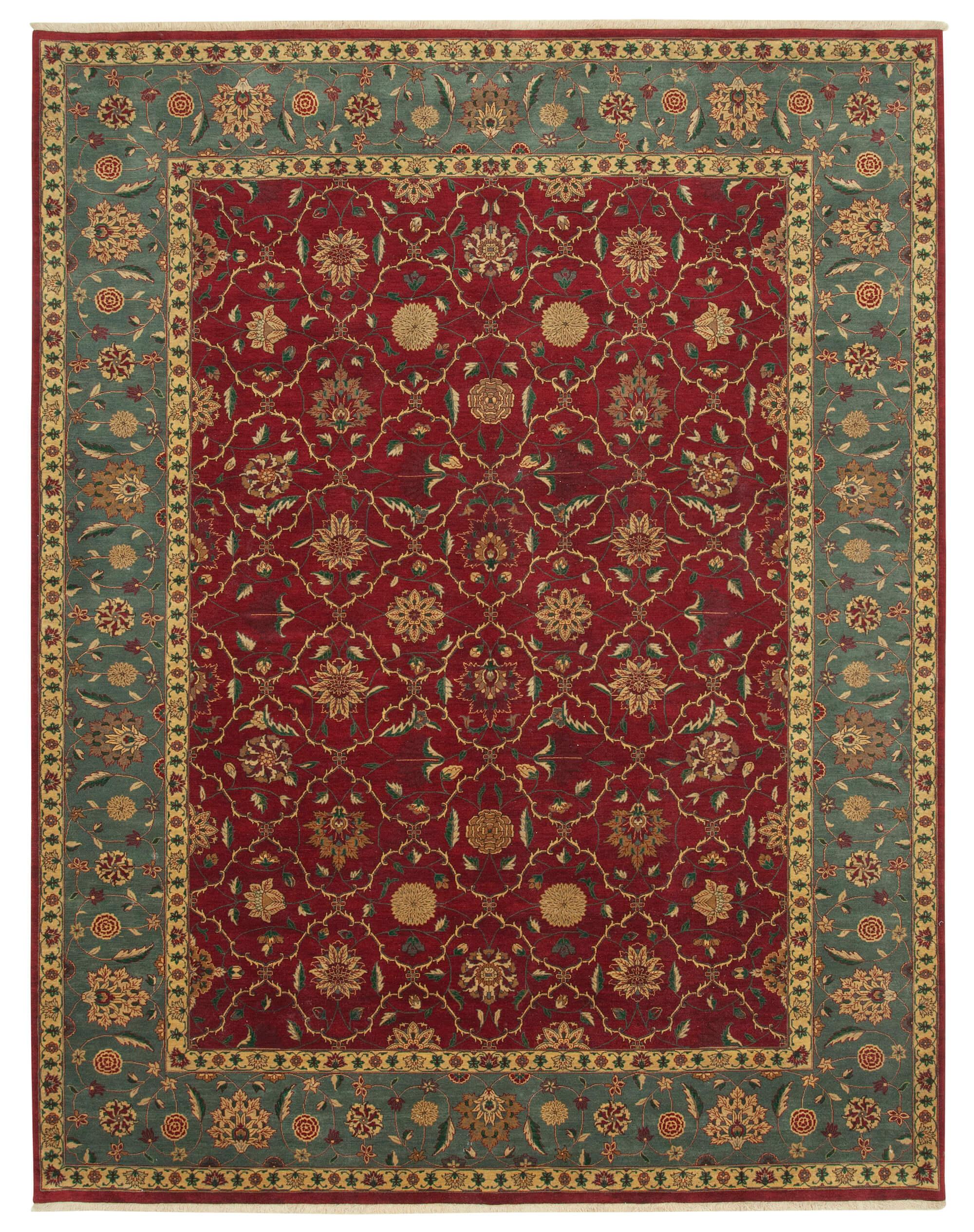 9 x 12 Red Oushak Rug - 4044