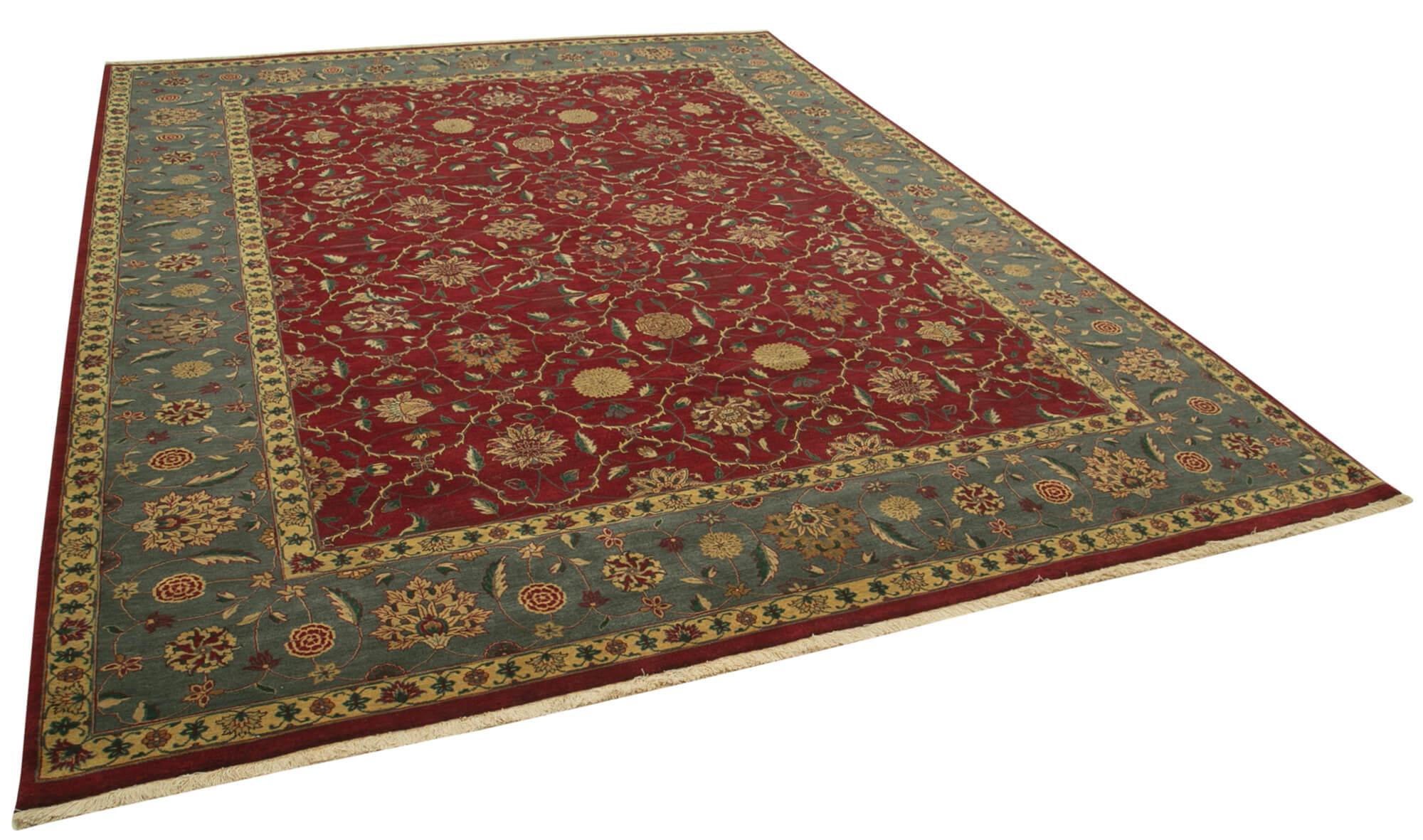 9 x 12 Red Oushak Rug - 4044