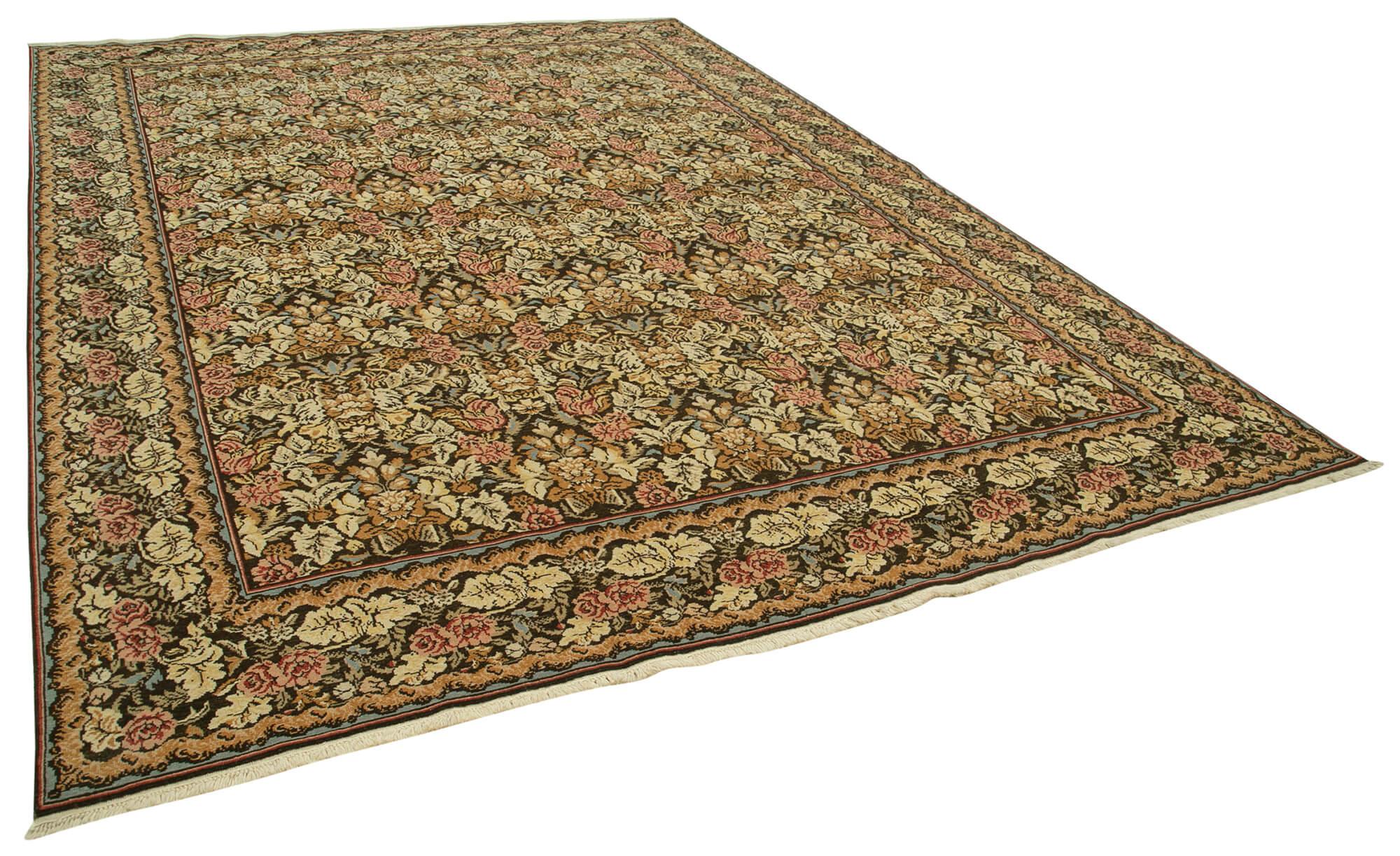 9 x 12 Beige Oushak Rug - 4046