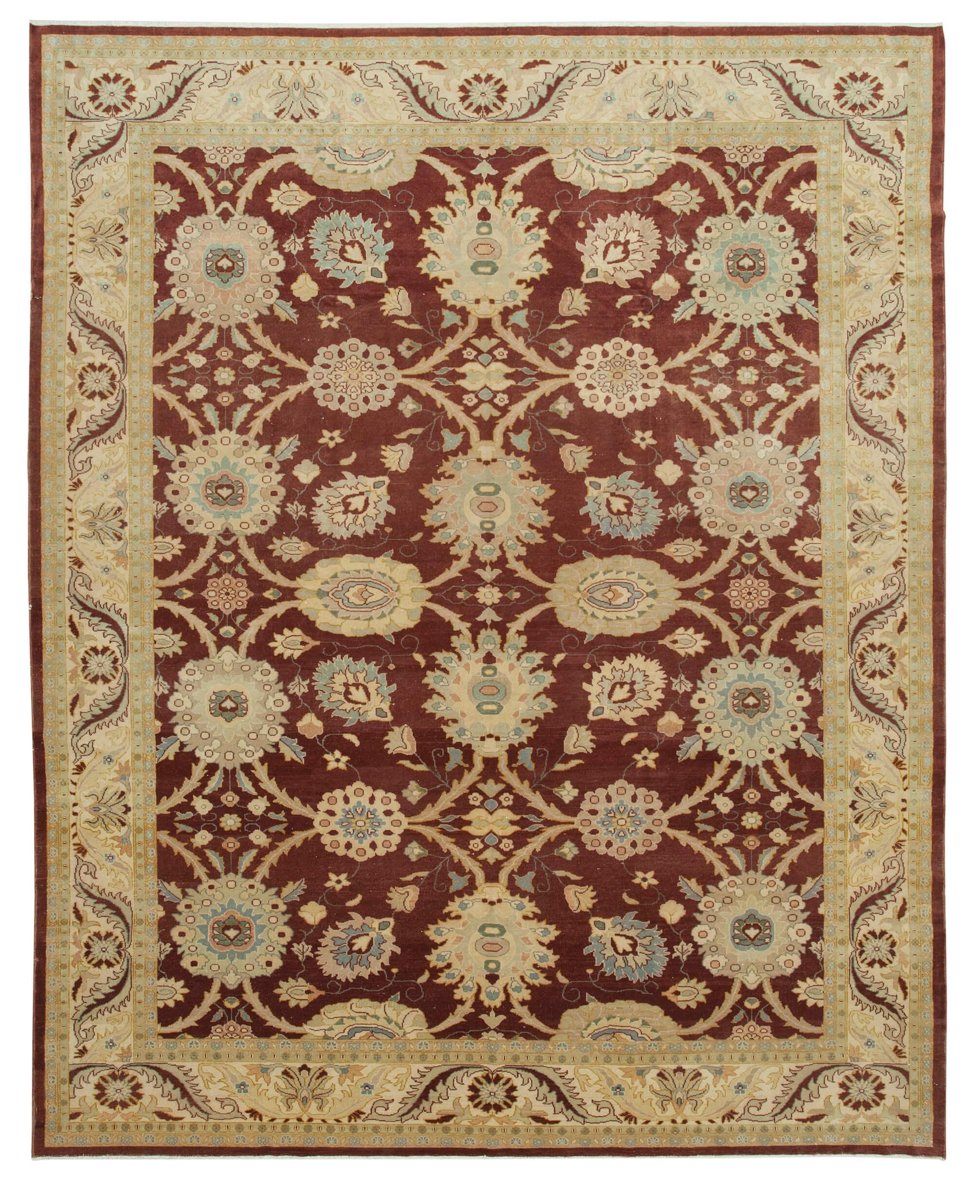 10 x 12 Beige Oushak Rug - 4047