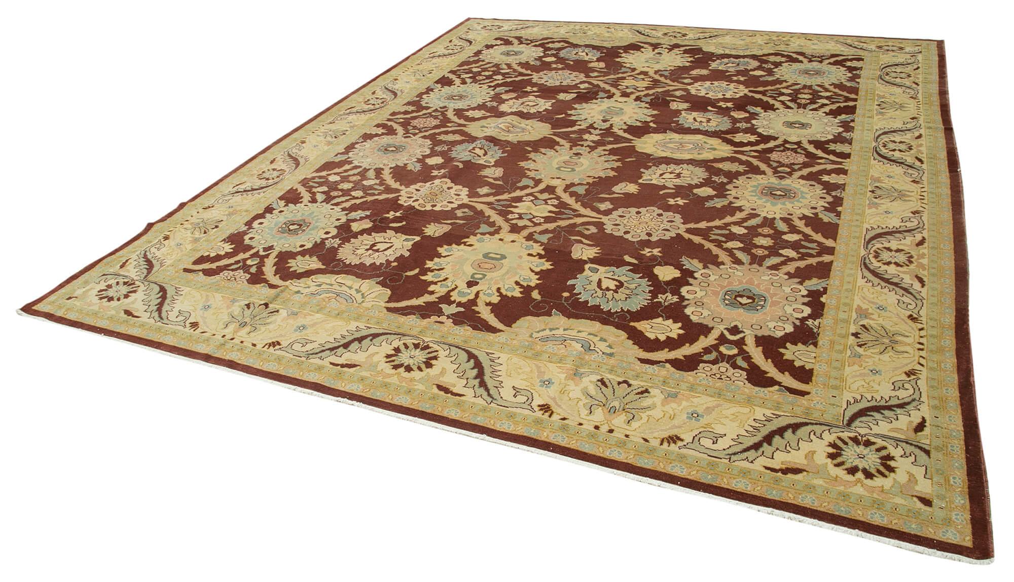 10 x 12 Beige Oushak Rug - 4047