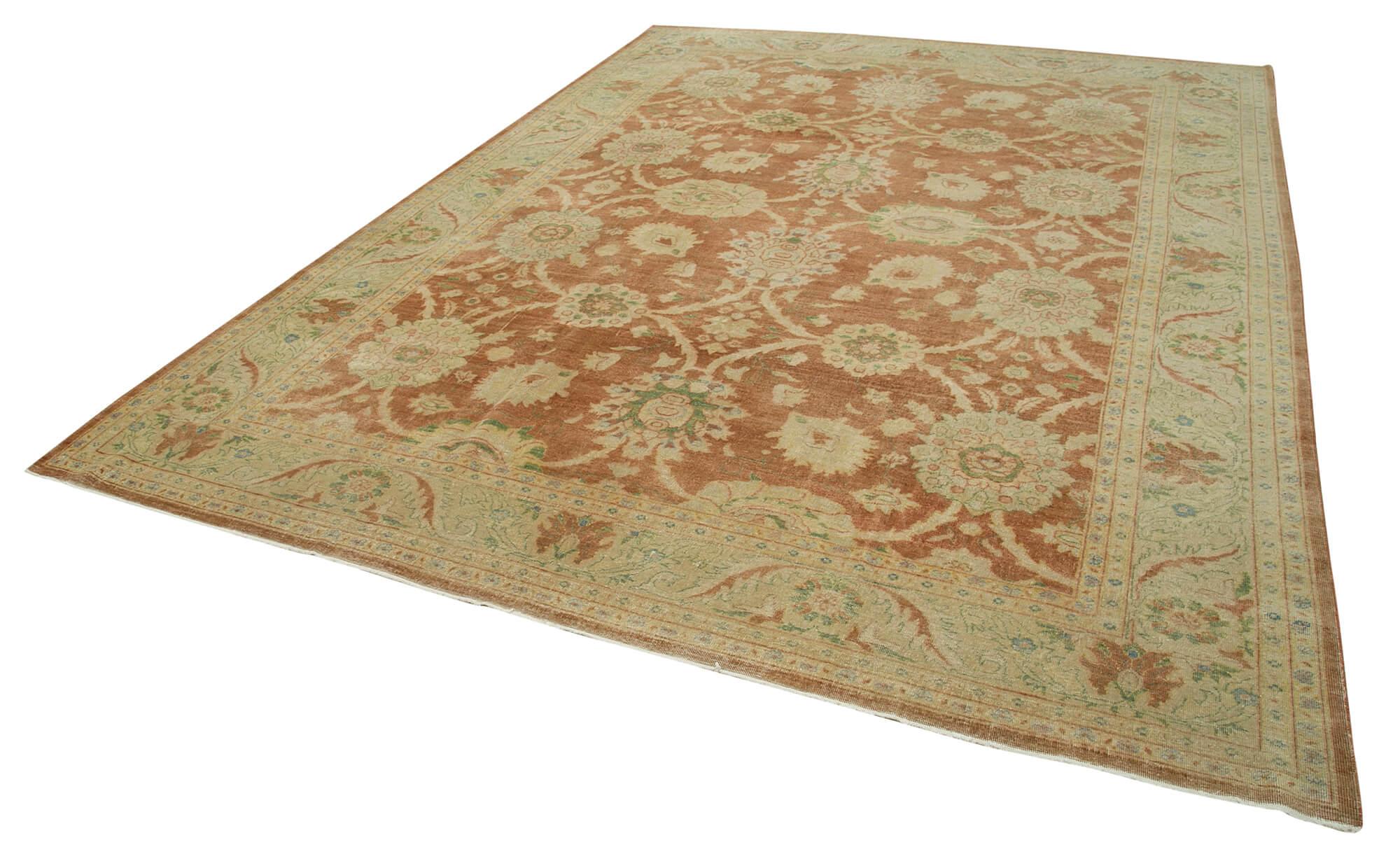 9 x 12 Beige Oushak Rug - 4049