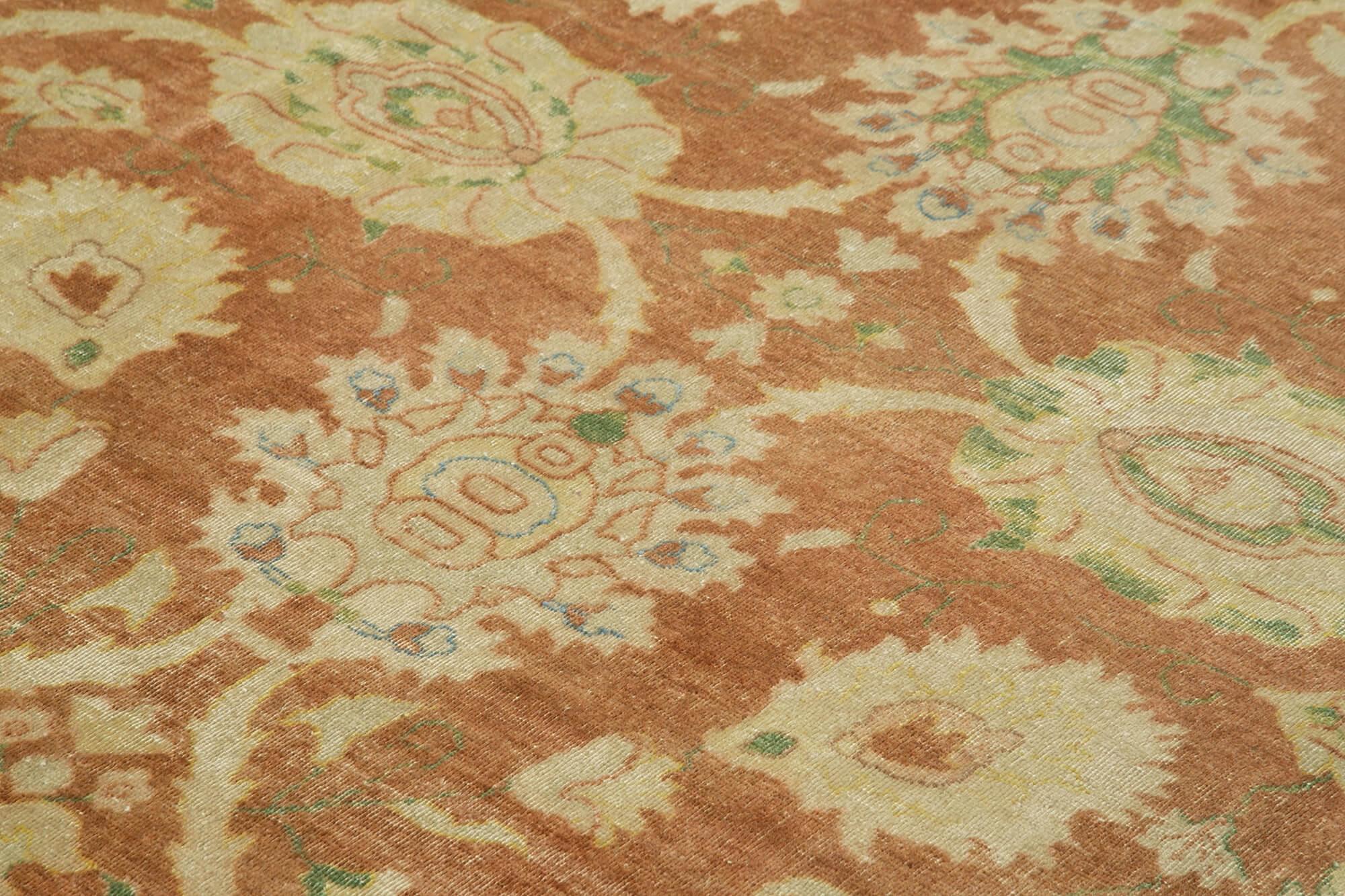 9 x 12 Beige Oushak Rug - 4049