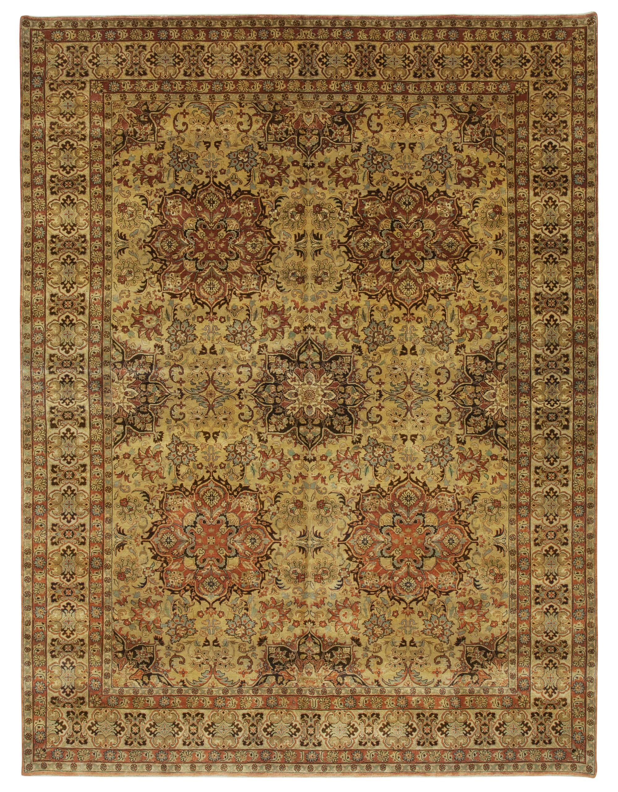 8 x 11 Yellow Oushak Rug - 4051