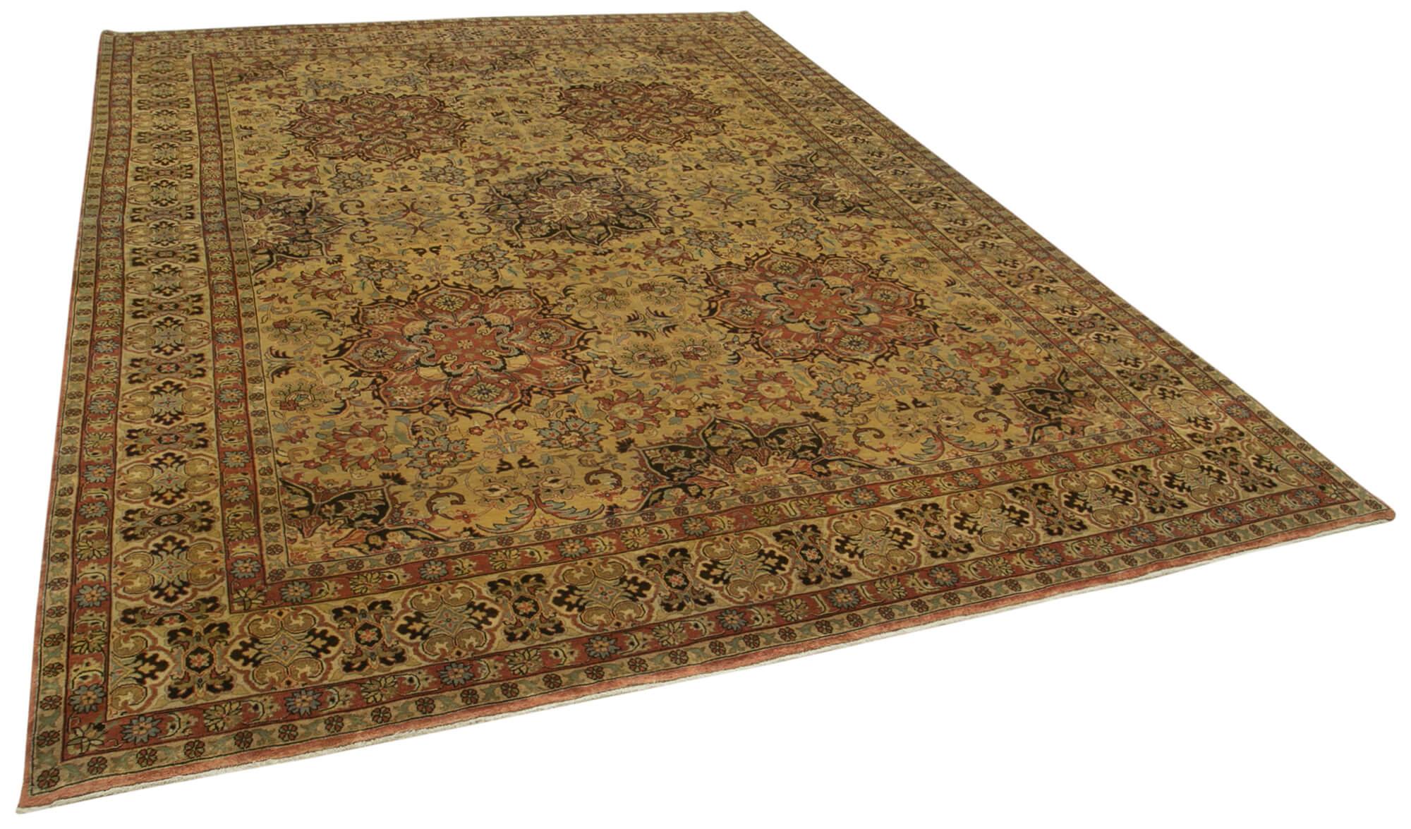 8 x 11 Yellow Oushak Rug - 4051