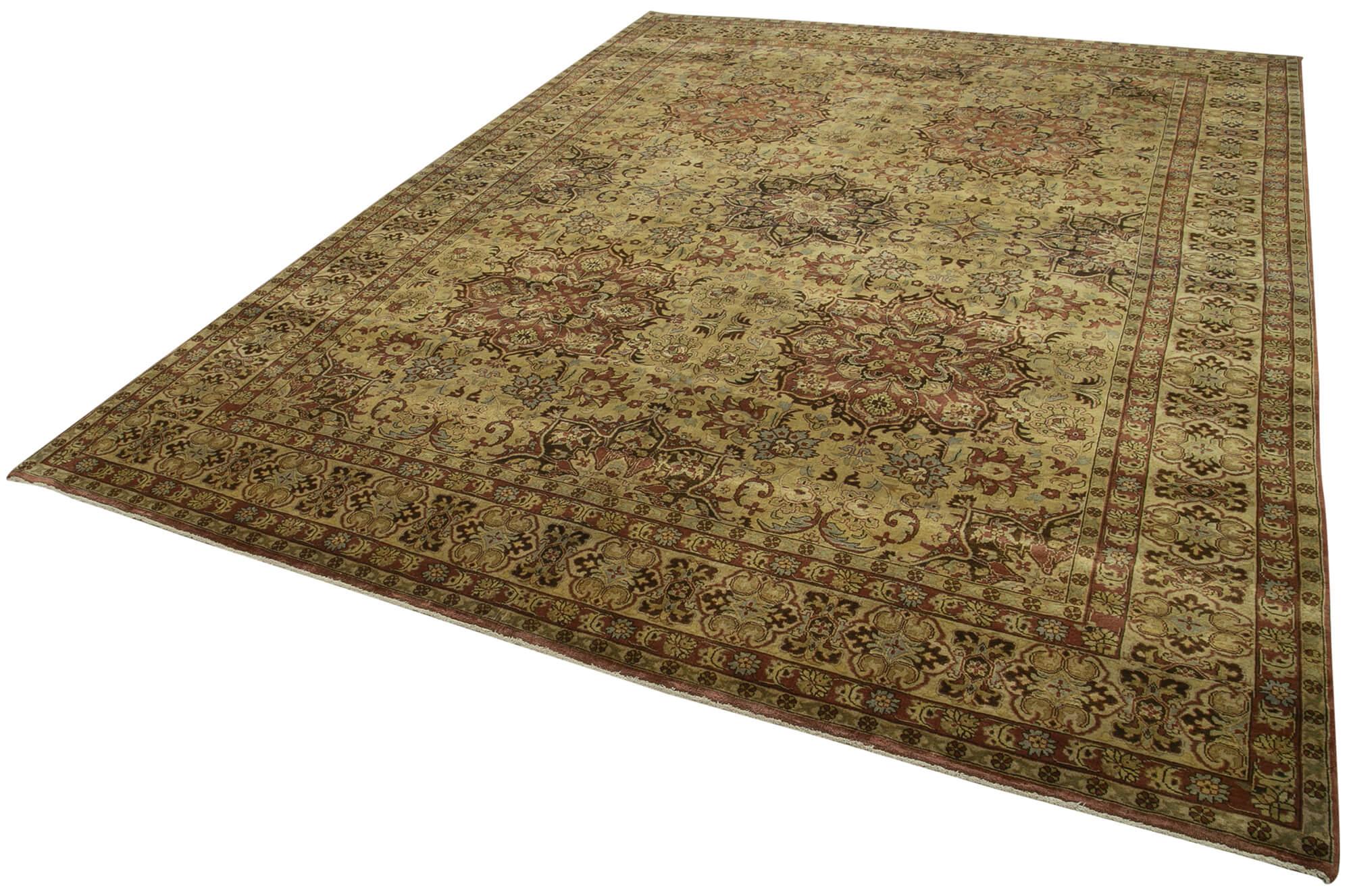 8 x 11 Yellow Oushak Rug - 4051