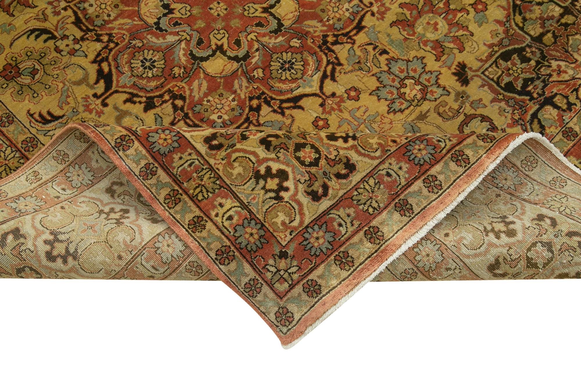 8 x 11 Yellow Oushak Rug - 4051