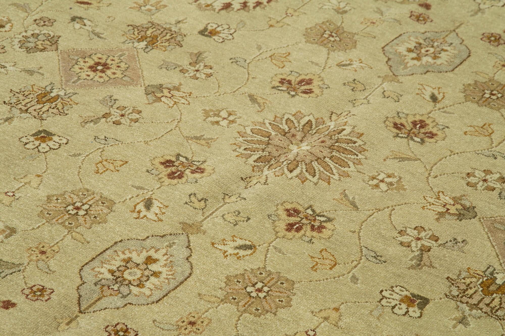 9 x 12 Beige Oushak Rug - 4052