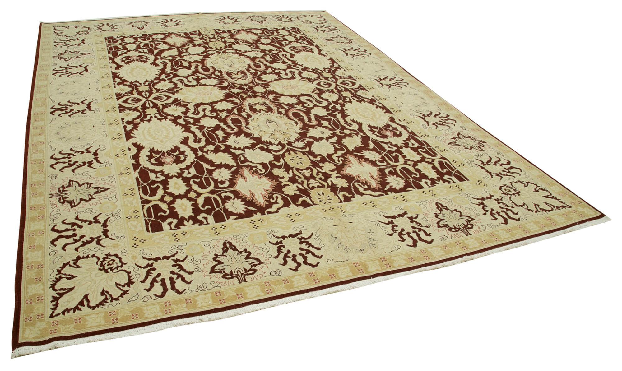 9 x 12 Beige Oushak Rug - 4053